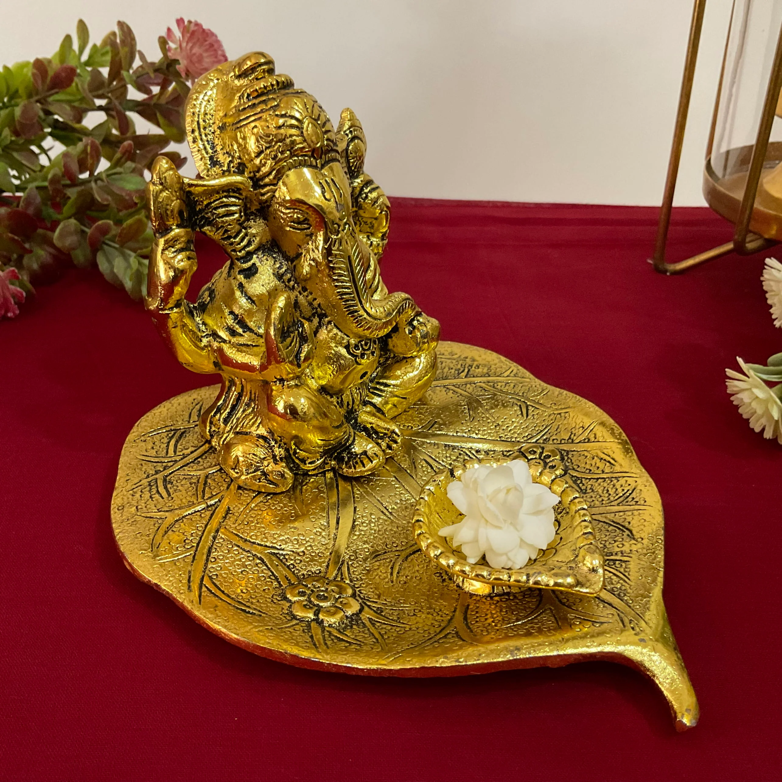 Appu Ganesha Aluminium Idol Diya