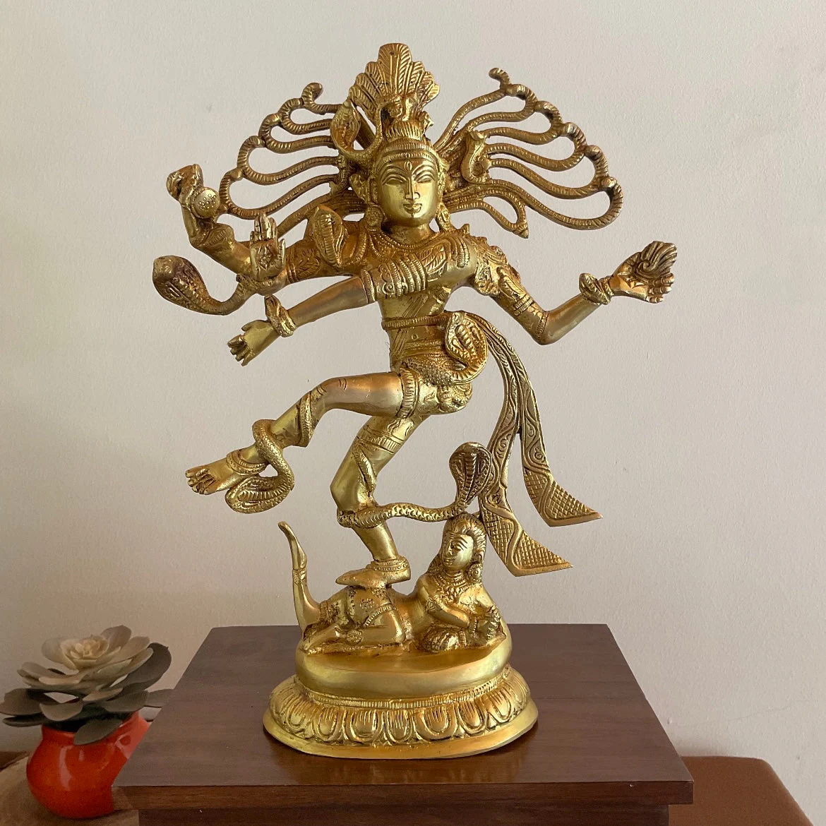 15.5 Inches Lord Natraj Statue - Decorative Figurine Home Decor
