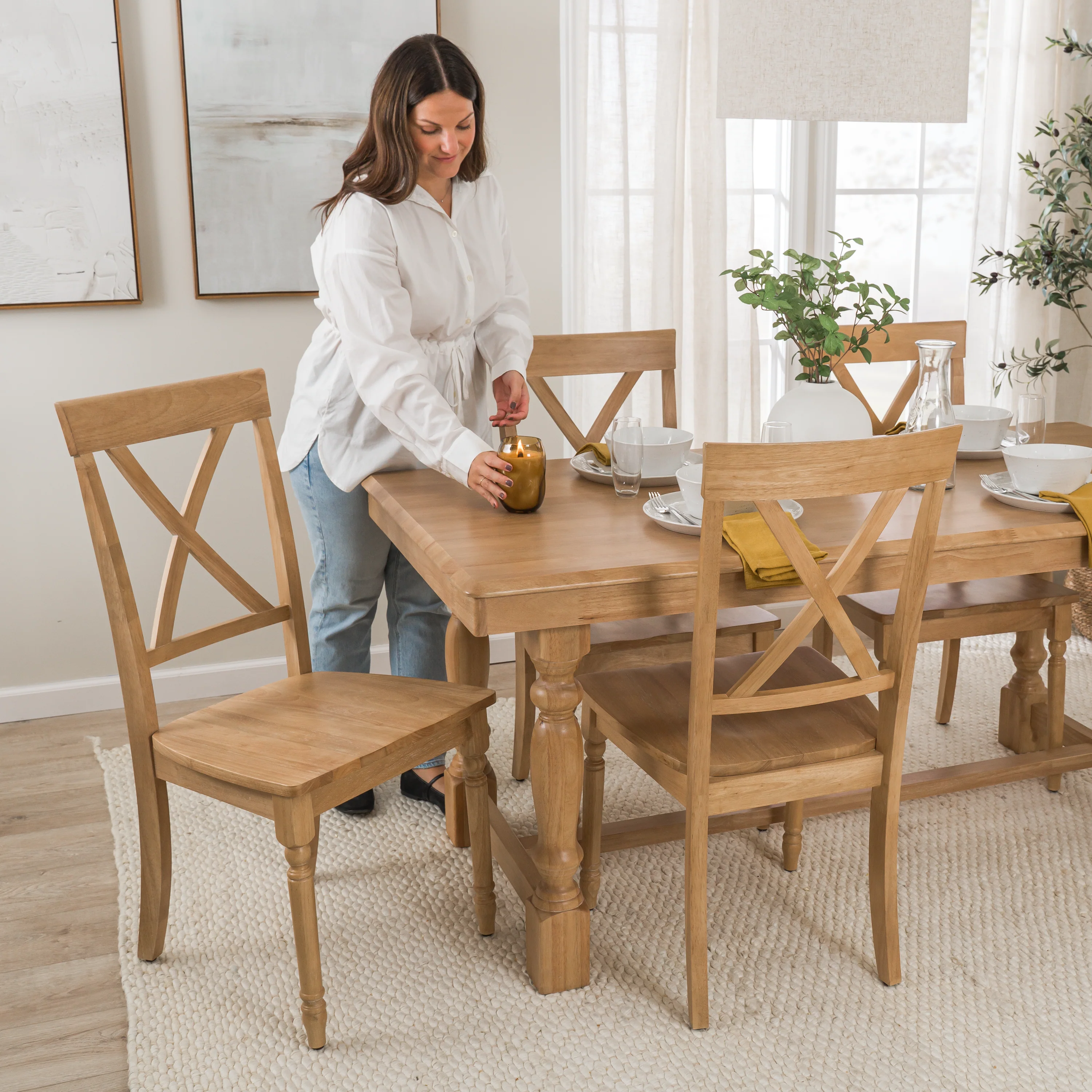 Sterling 67W Squire Trestle Dining Table