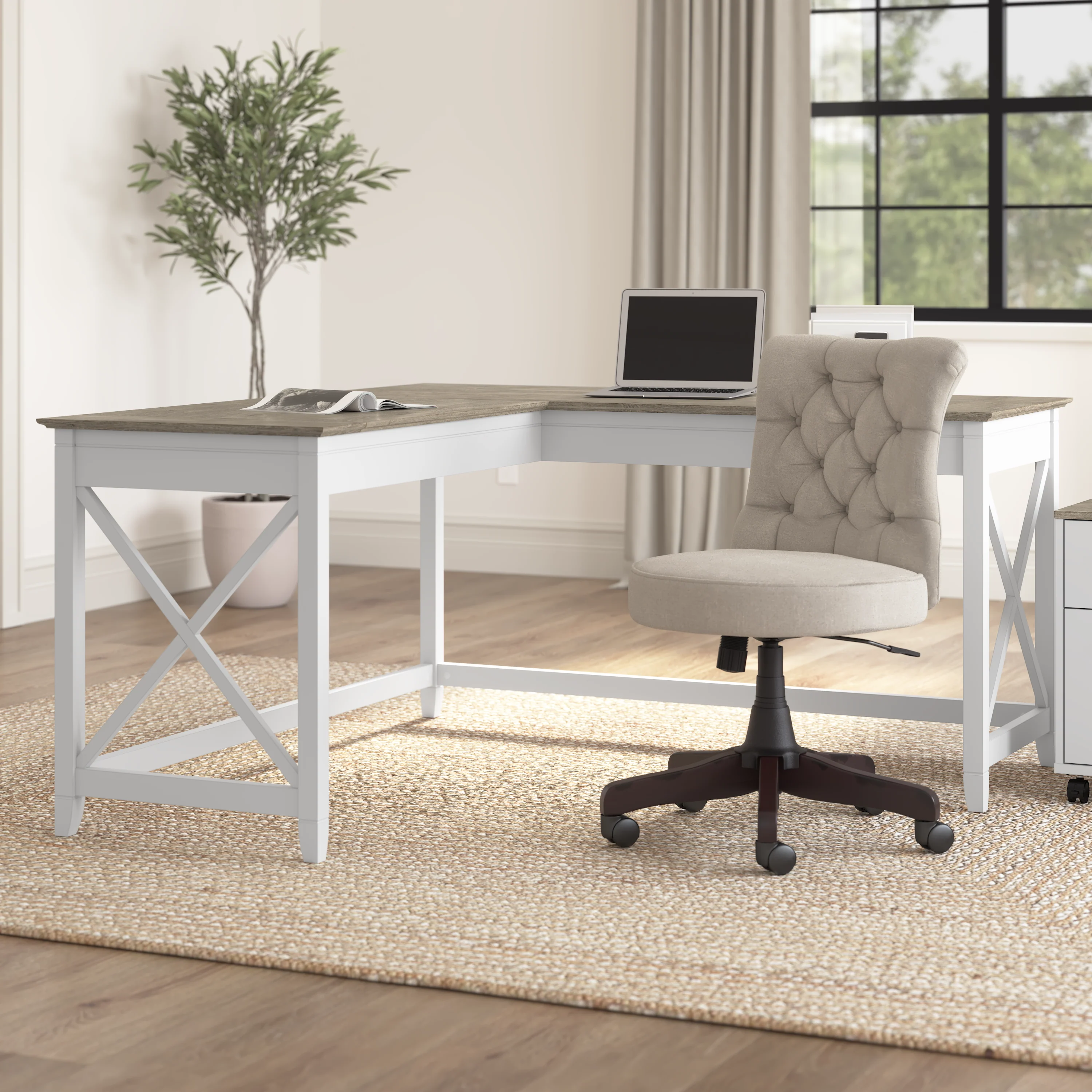 Key West 60W L Shaped Desk