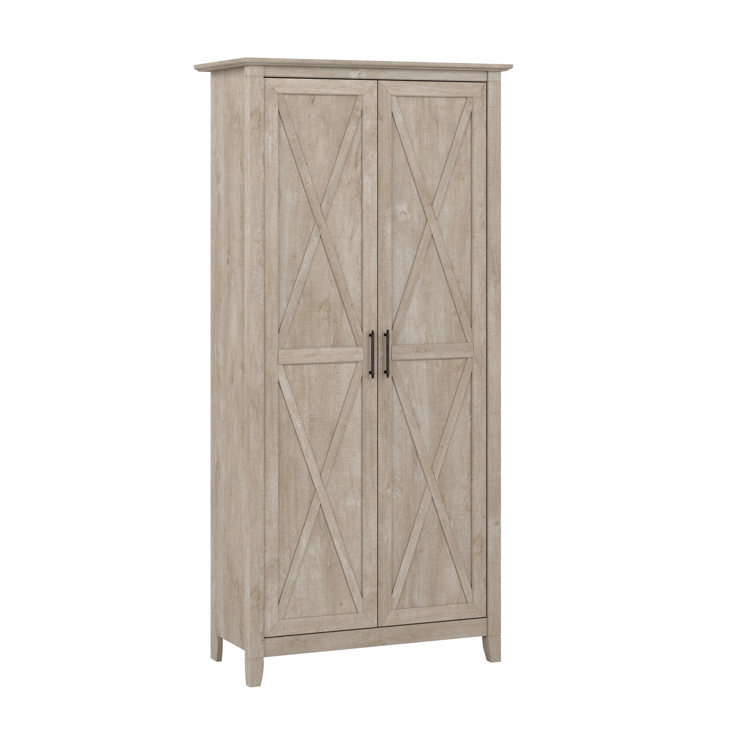Key West Tall Storage Cabinet with Doors and Shelves