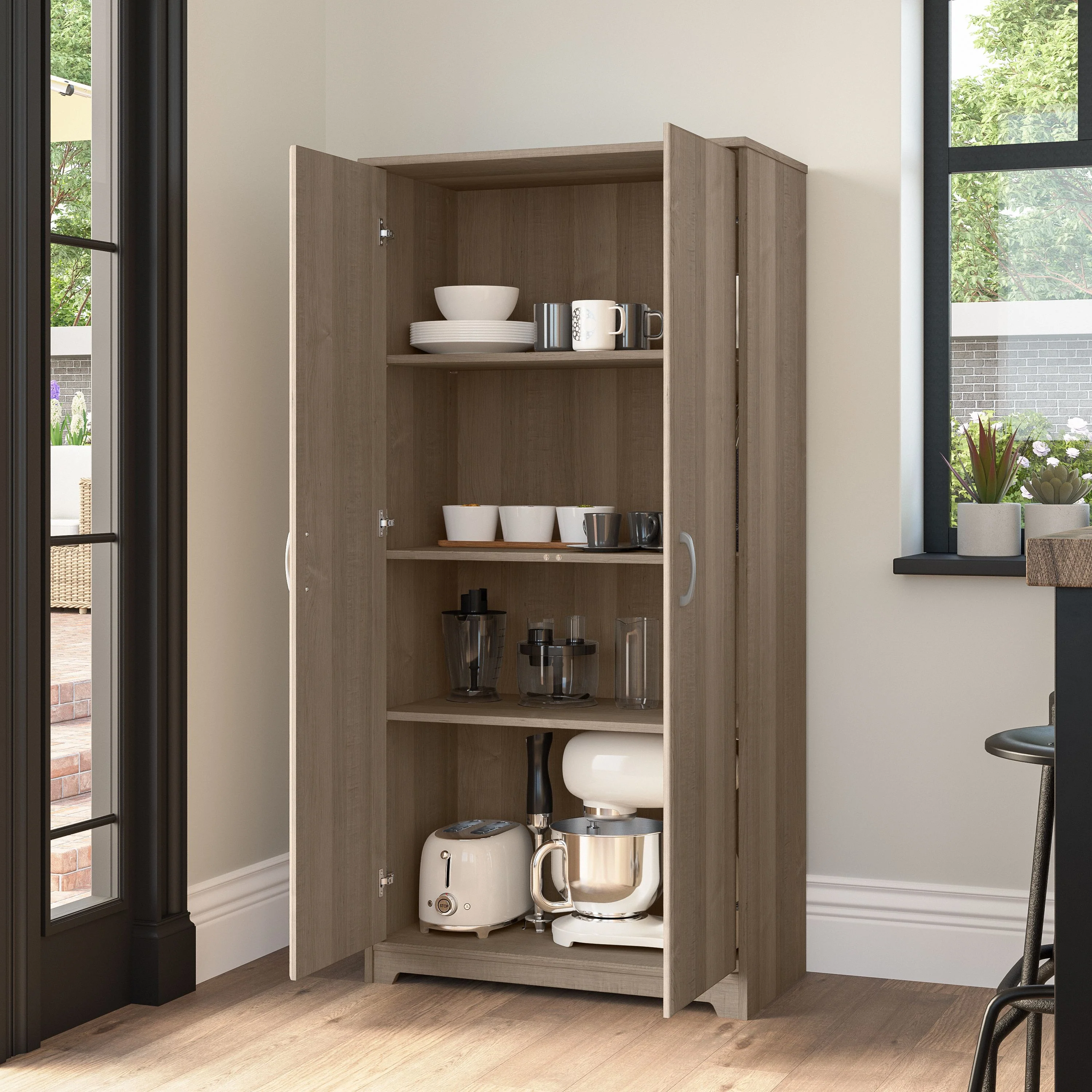 Cabot Tall Storage Cabinet with Doors