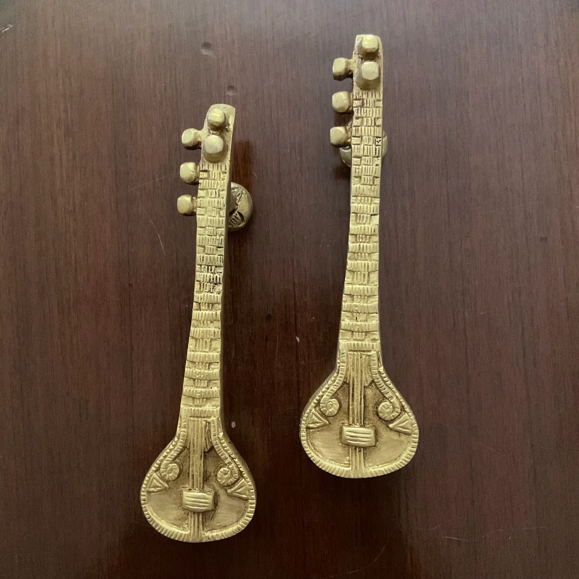 Brass Veena Door Handle (Set of 2) - Home Decor