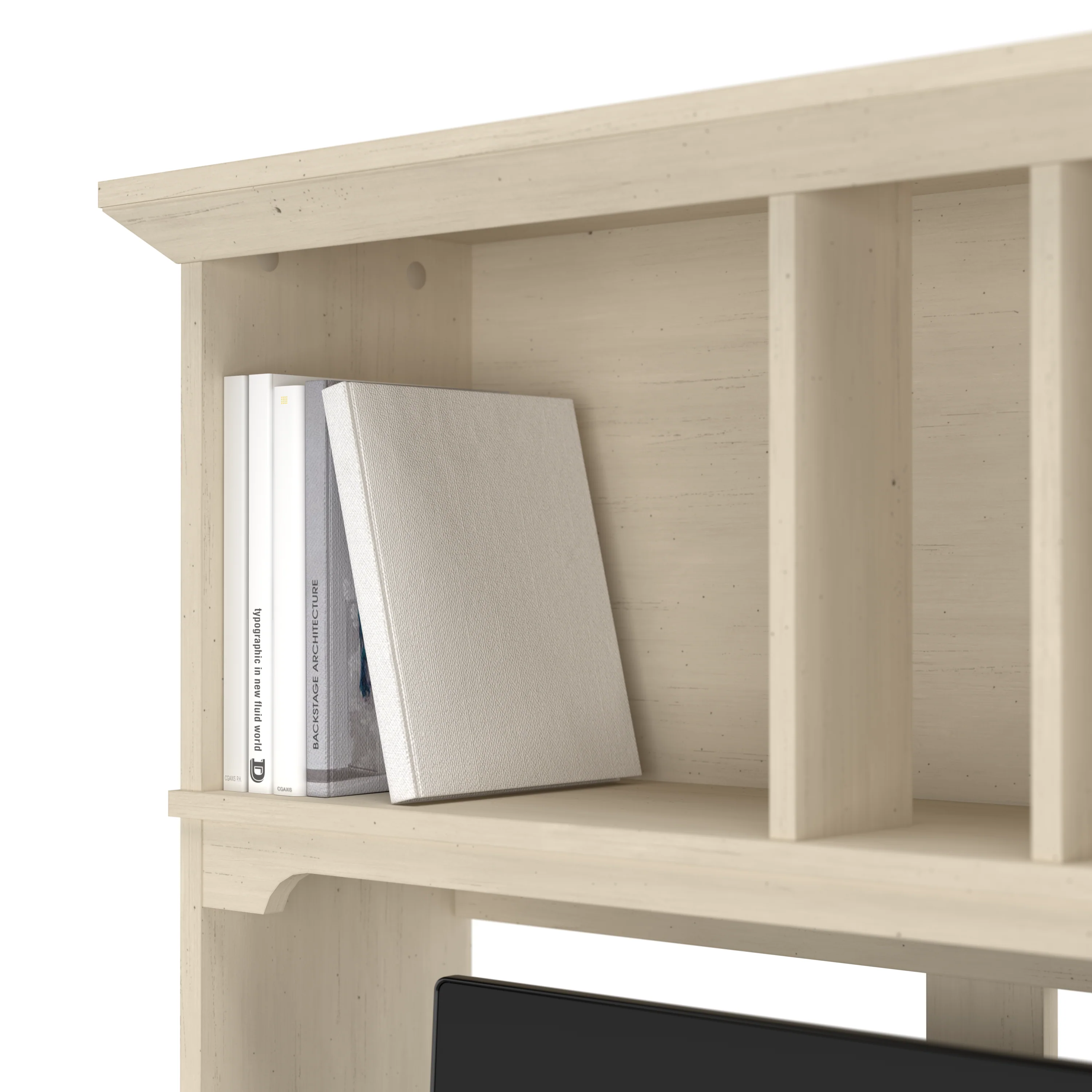 Salinas Small Computer Desk with Hutch