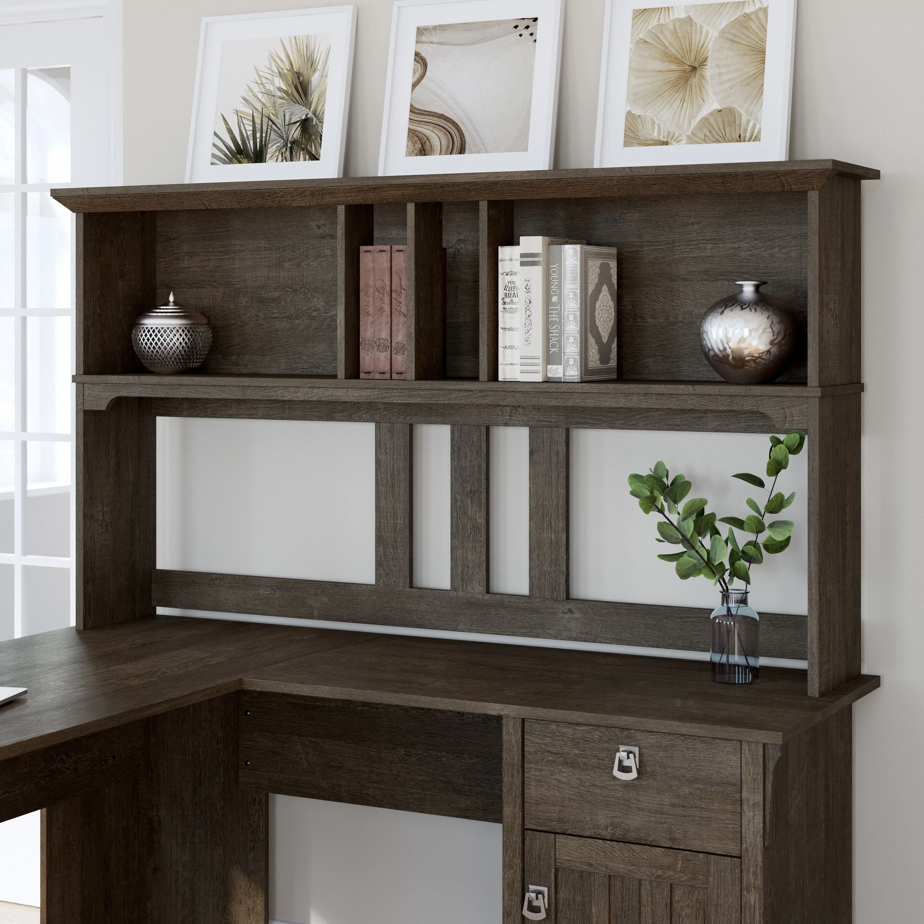 Salinas 60W Hutch for L Shaped Desk