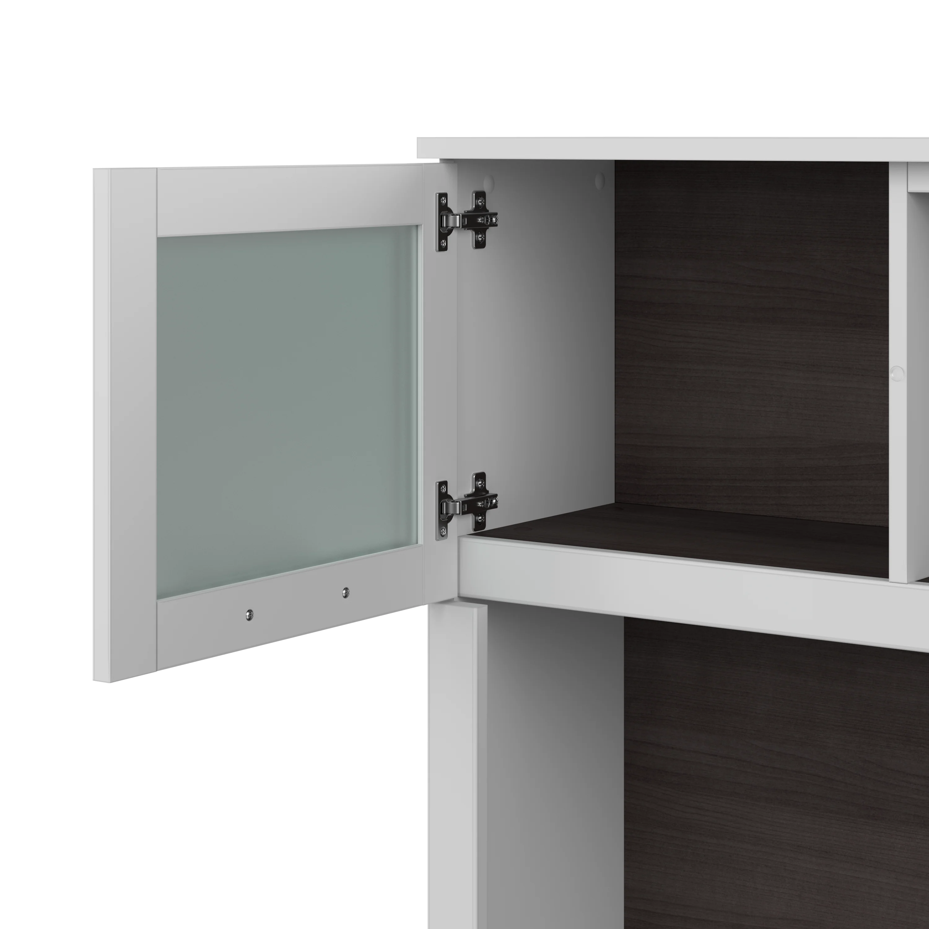 Somerset 72W 3 Position Sit to Stand L Shaped Desk with Hutch and File Cabinet