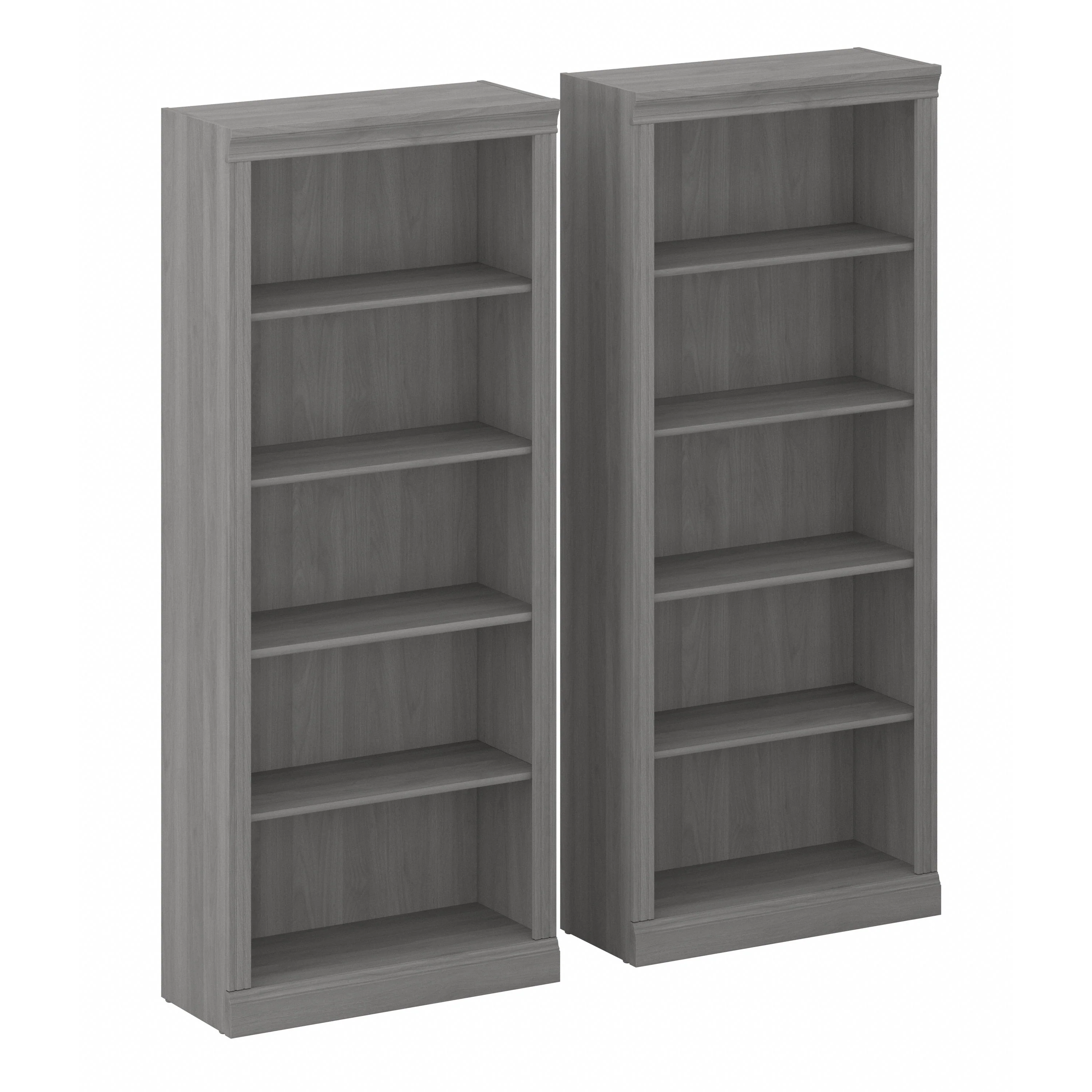 Saratoga Tall 5 Shelf Bookcase - Set of 2
