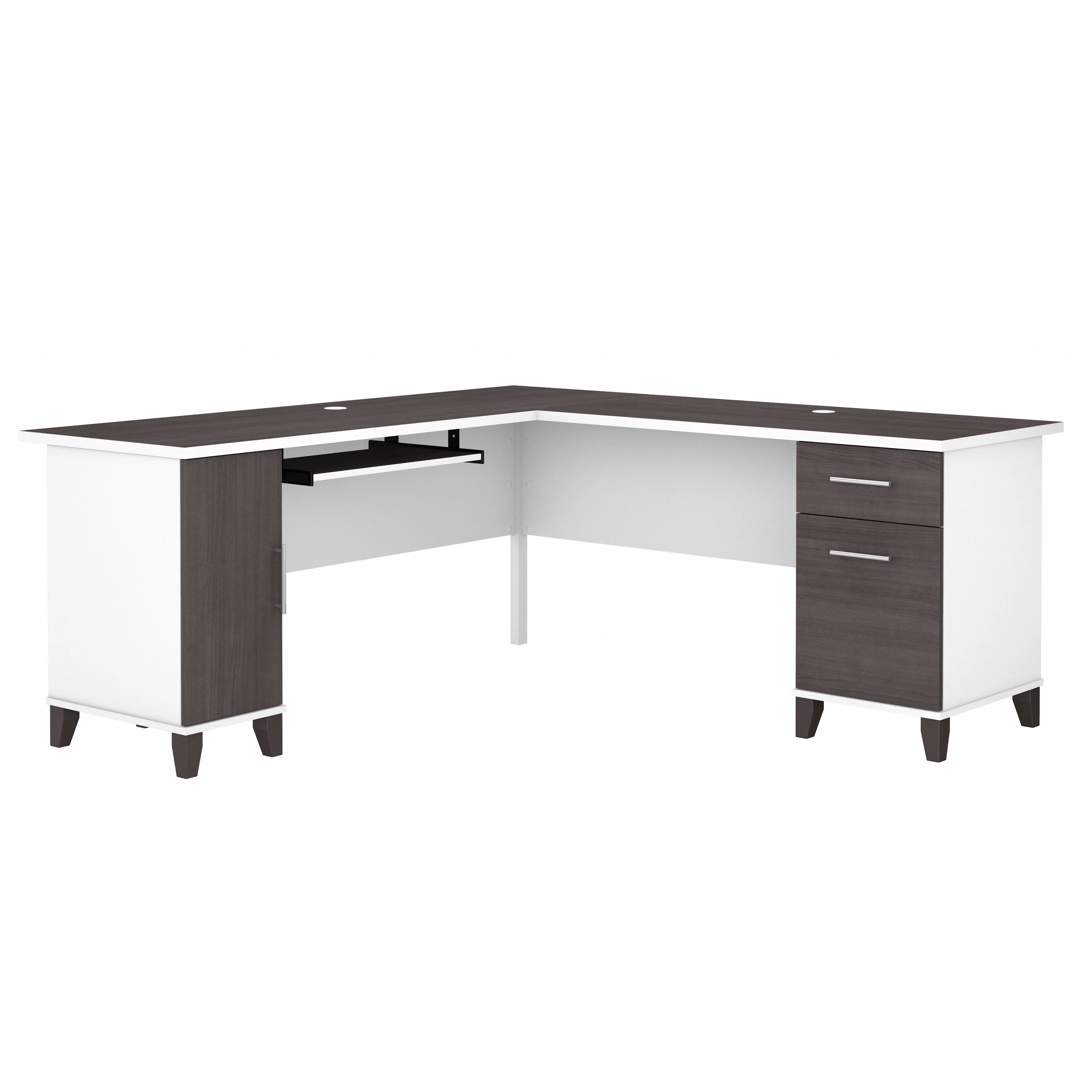 Somerset 72W L Shaped Desk with Storage