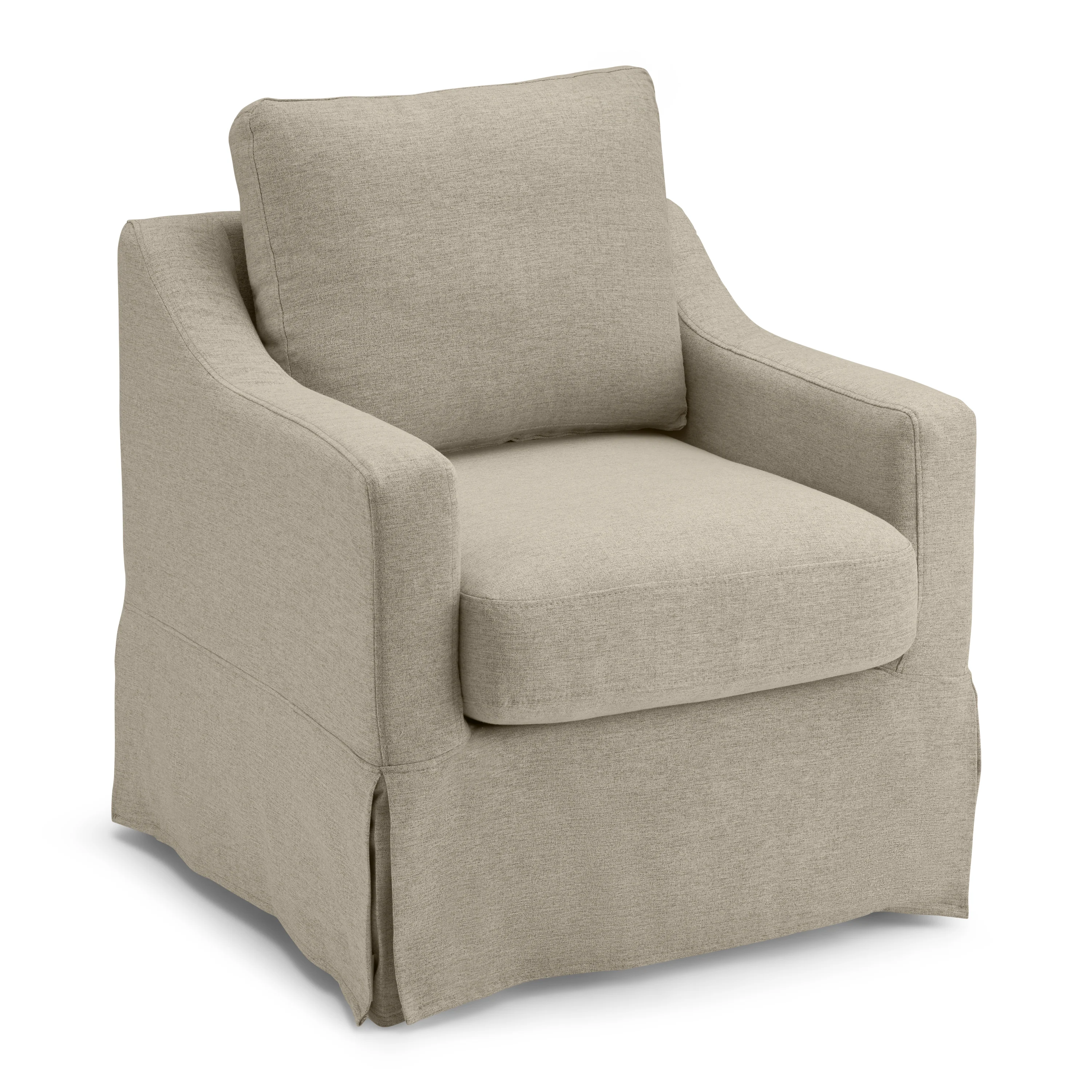 Bush Home Harper Swivel Accent Chair with Slipcover