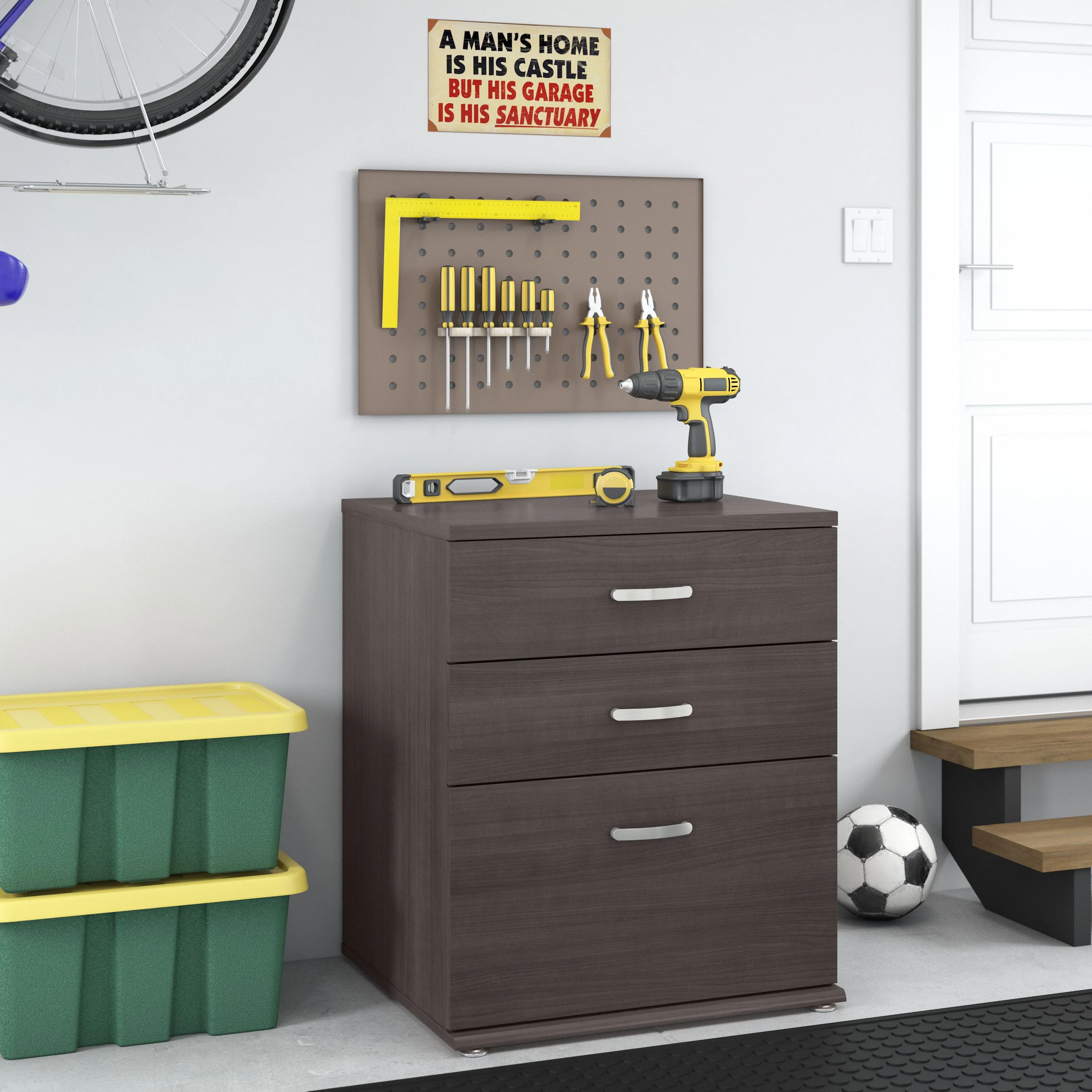 Universal Garage Storage Cabinet with Drawers