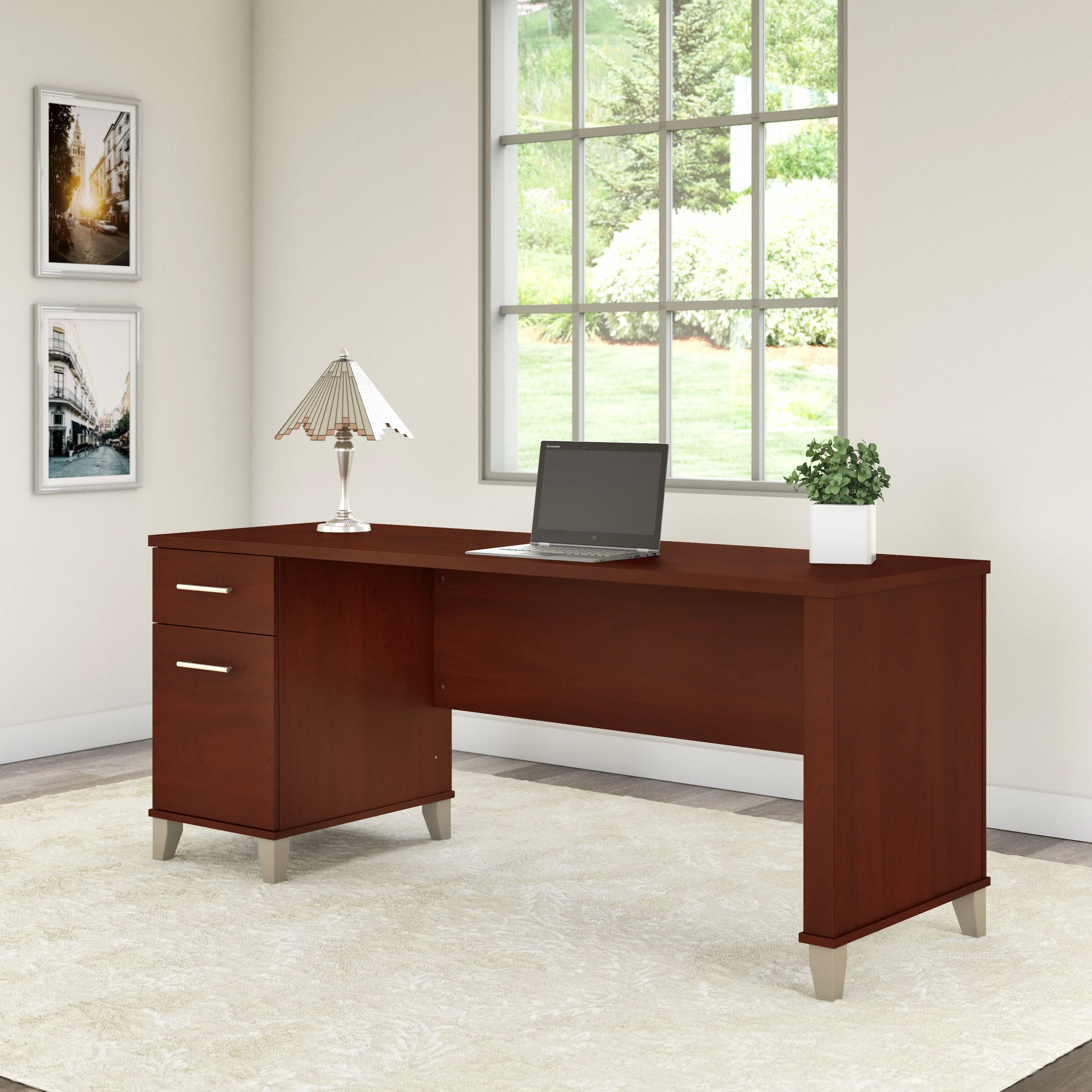 Somerset 72W Office Desk with Drawers
