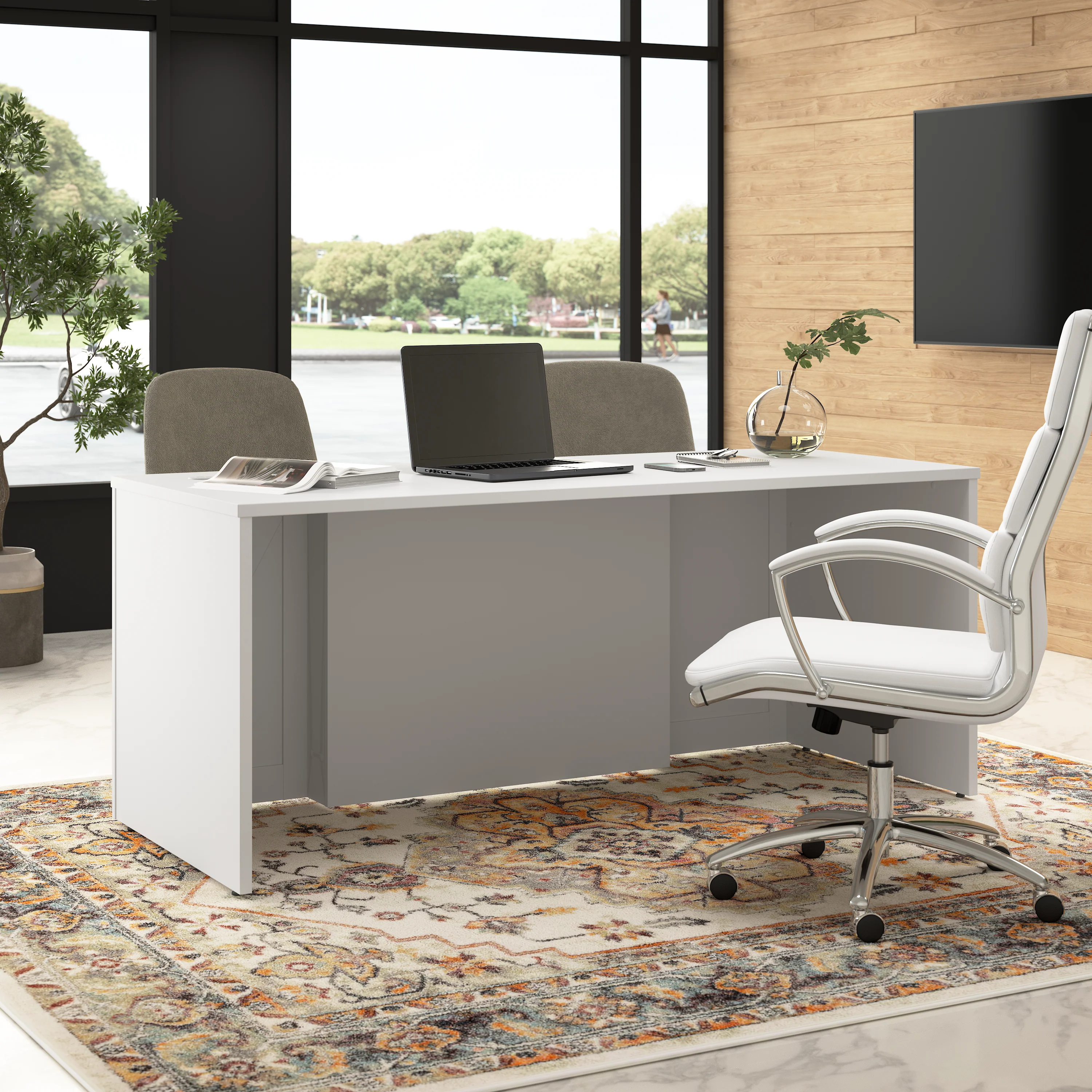 Hampton Heights 72W x 30D Executive Desk