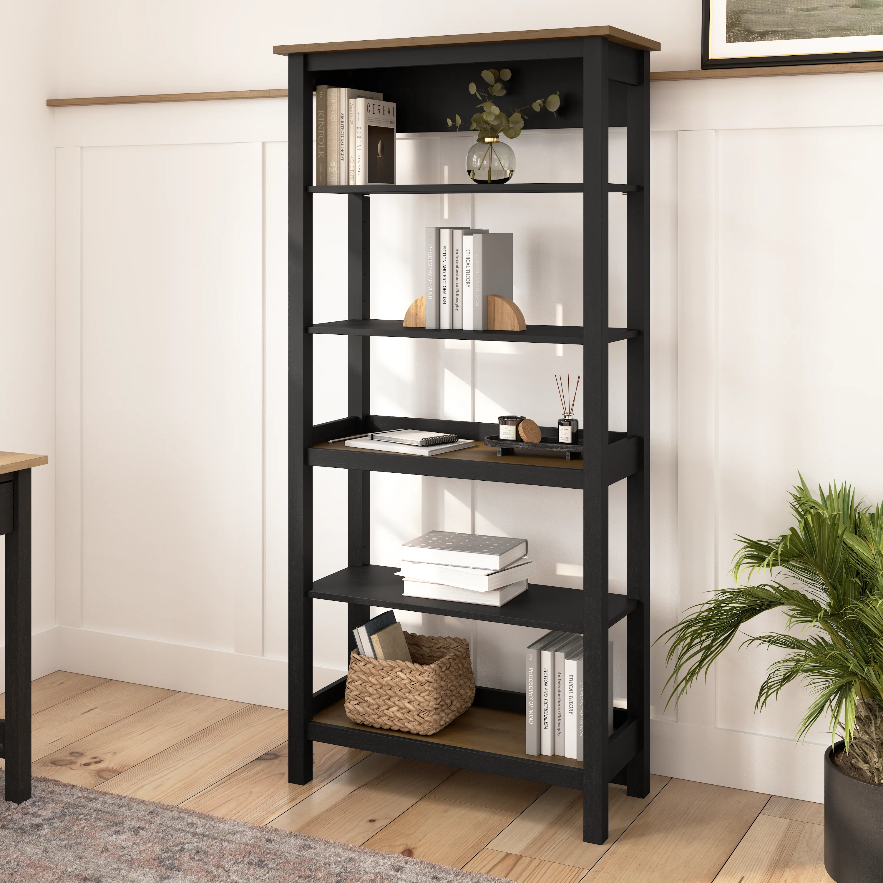 Mayfield Tall 5 Shelf Bookcase