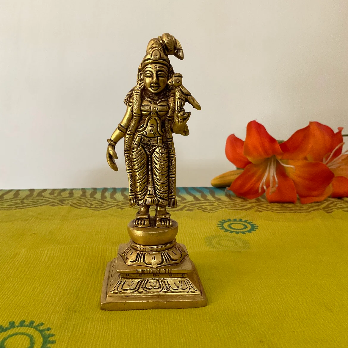 Andal Brass Idol -  Hindu God Statue For Home