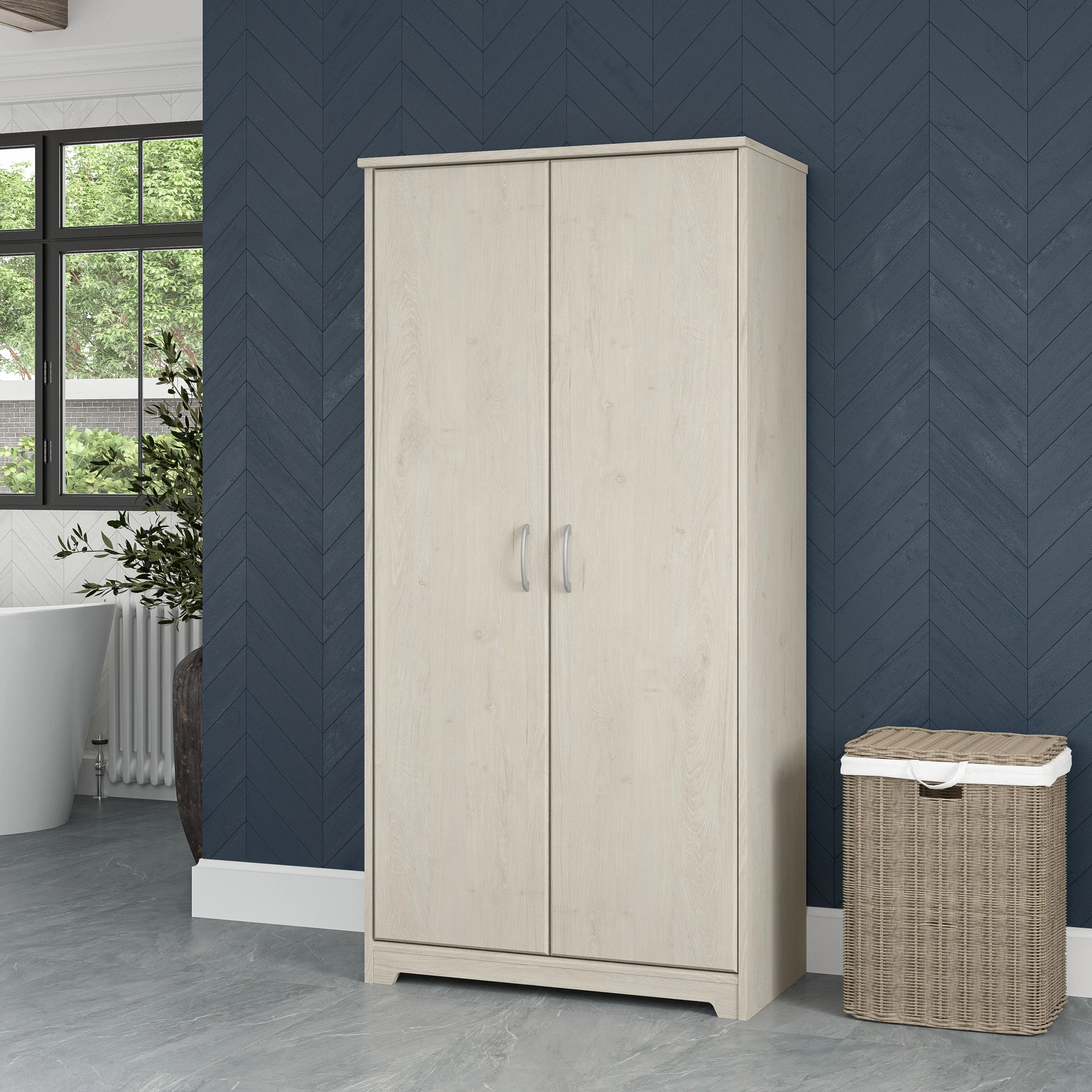 Cabot Tall Storage Cabinet with Doors
