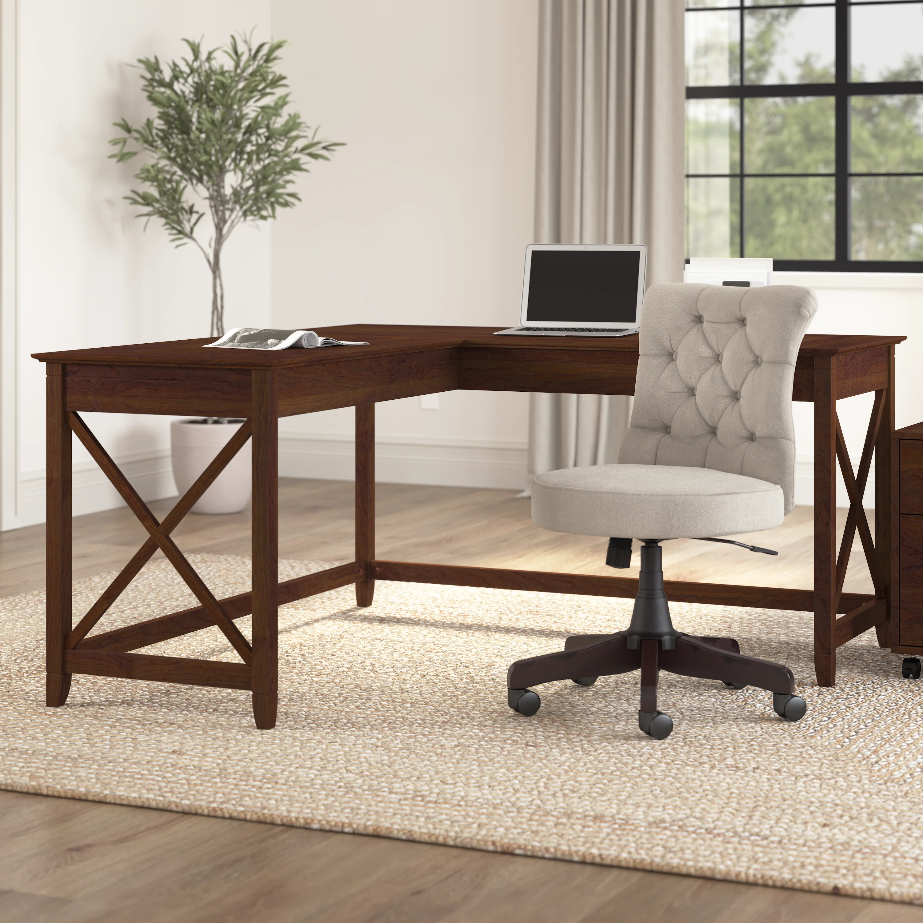 Key West 60W L Shaped Desk