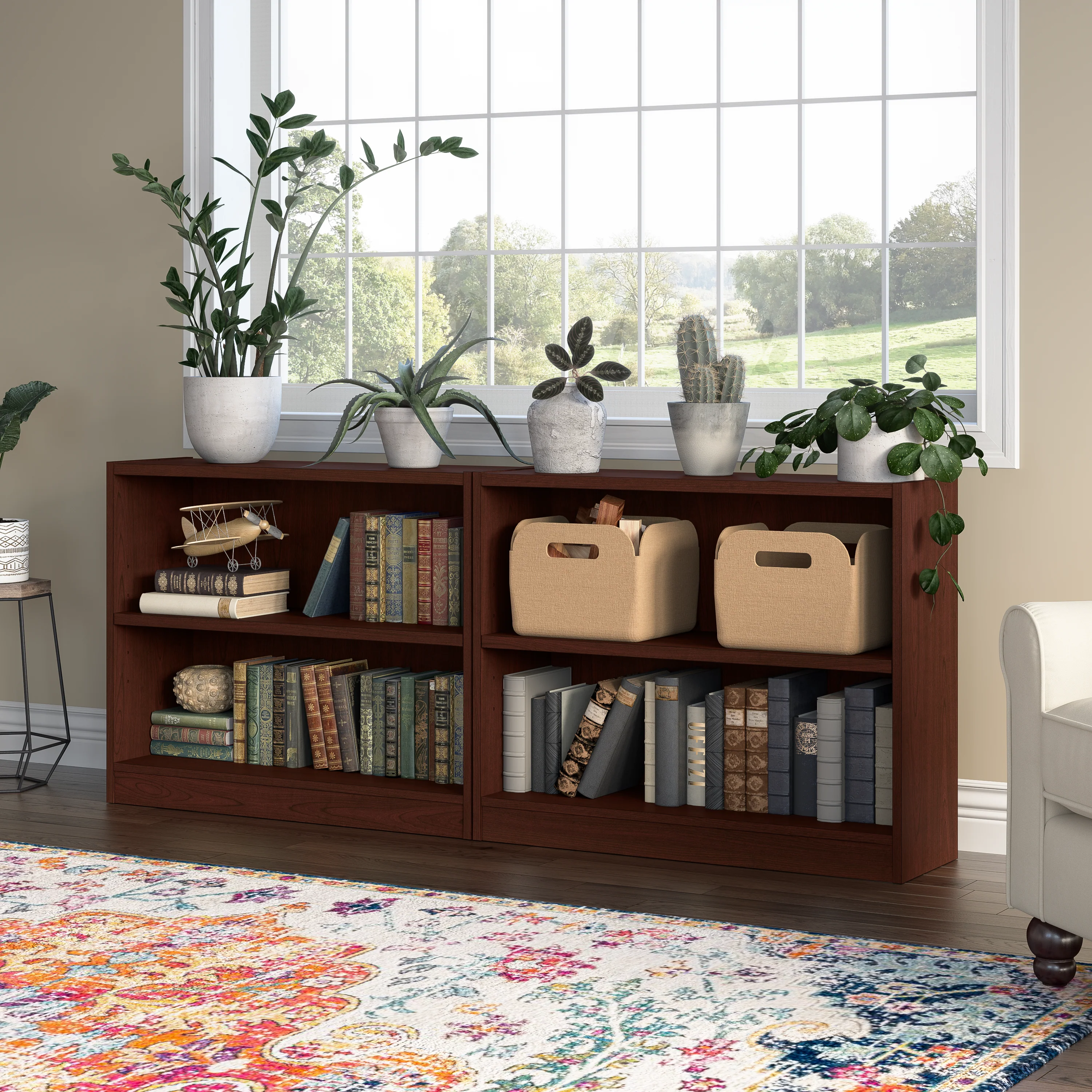 Universal Small 2 Shelf Bookcase