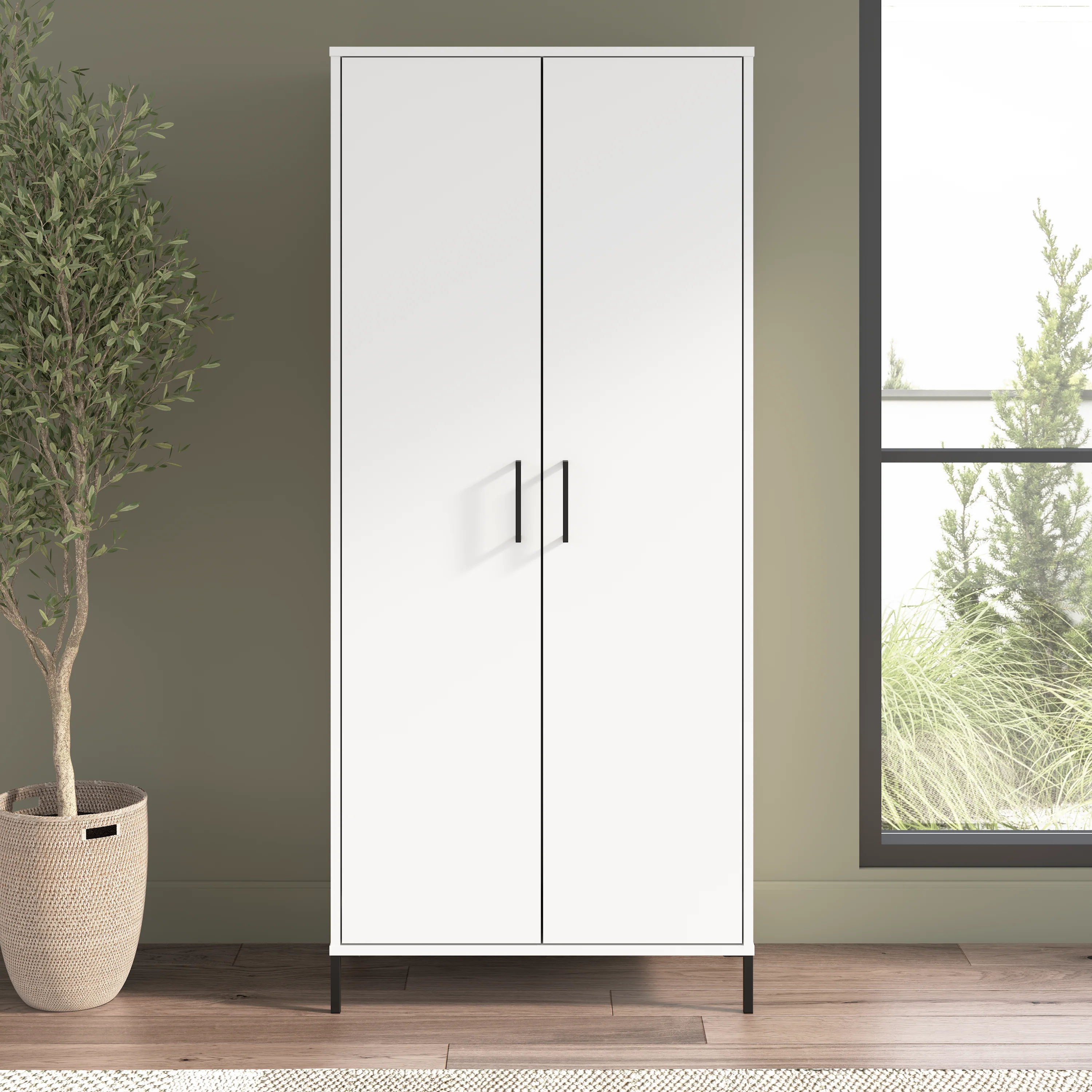Soho Tall Storage Cabinet with Doors