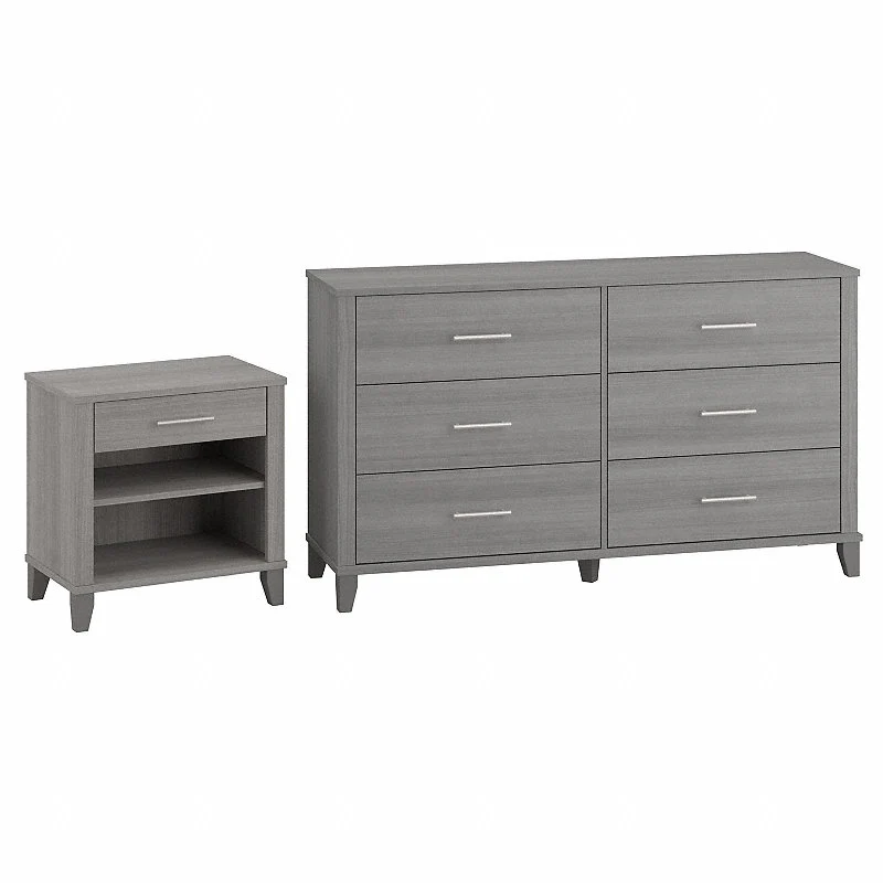 Somerset 6 Drawer Dresser and Nightstand Set