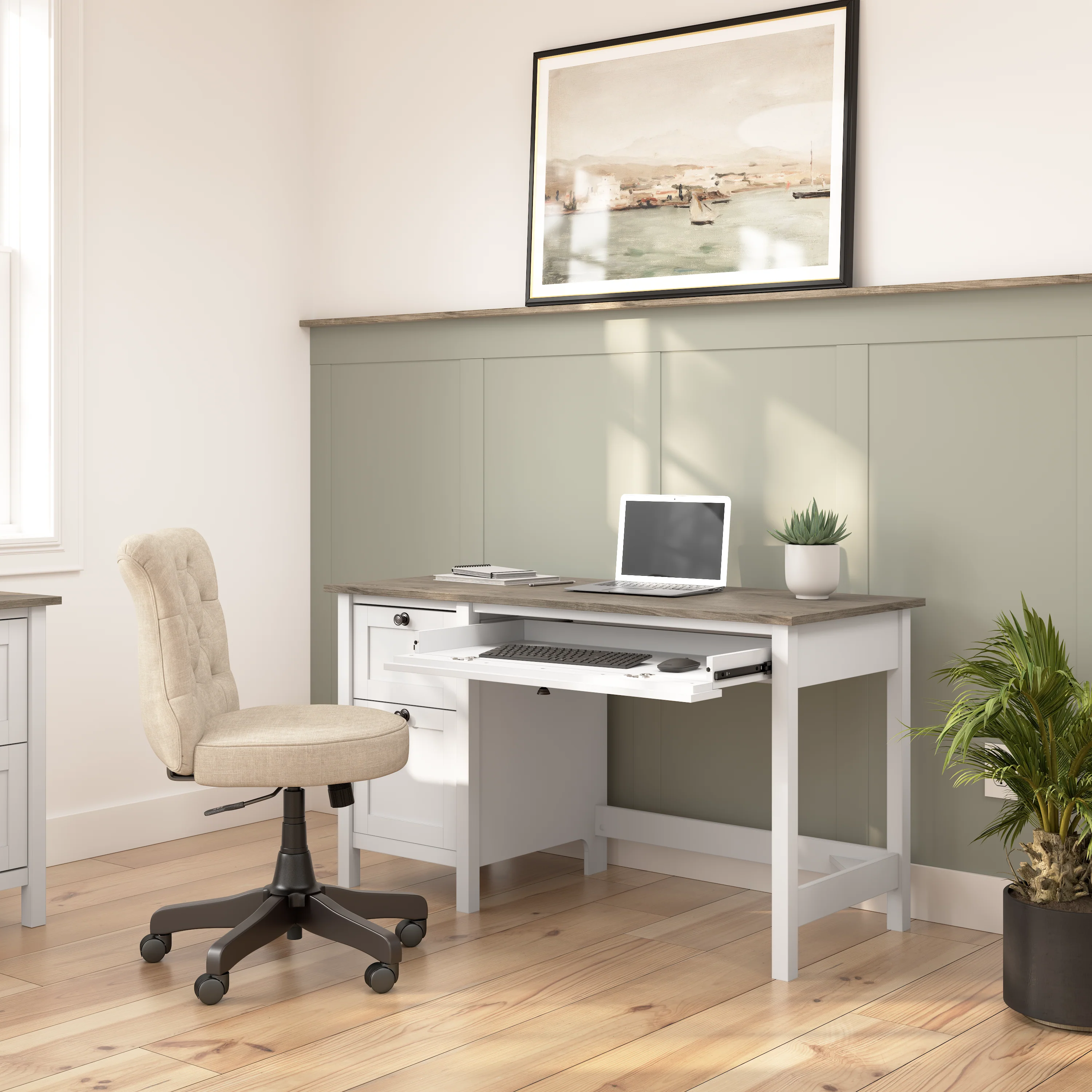 Mayfield 54W Computer Desk with Drawers