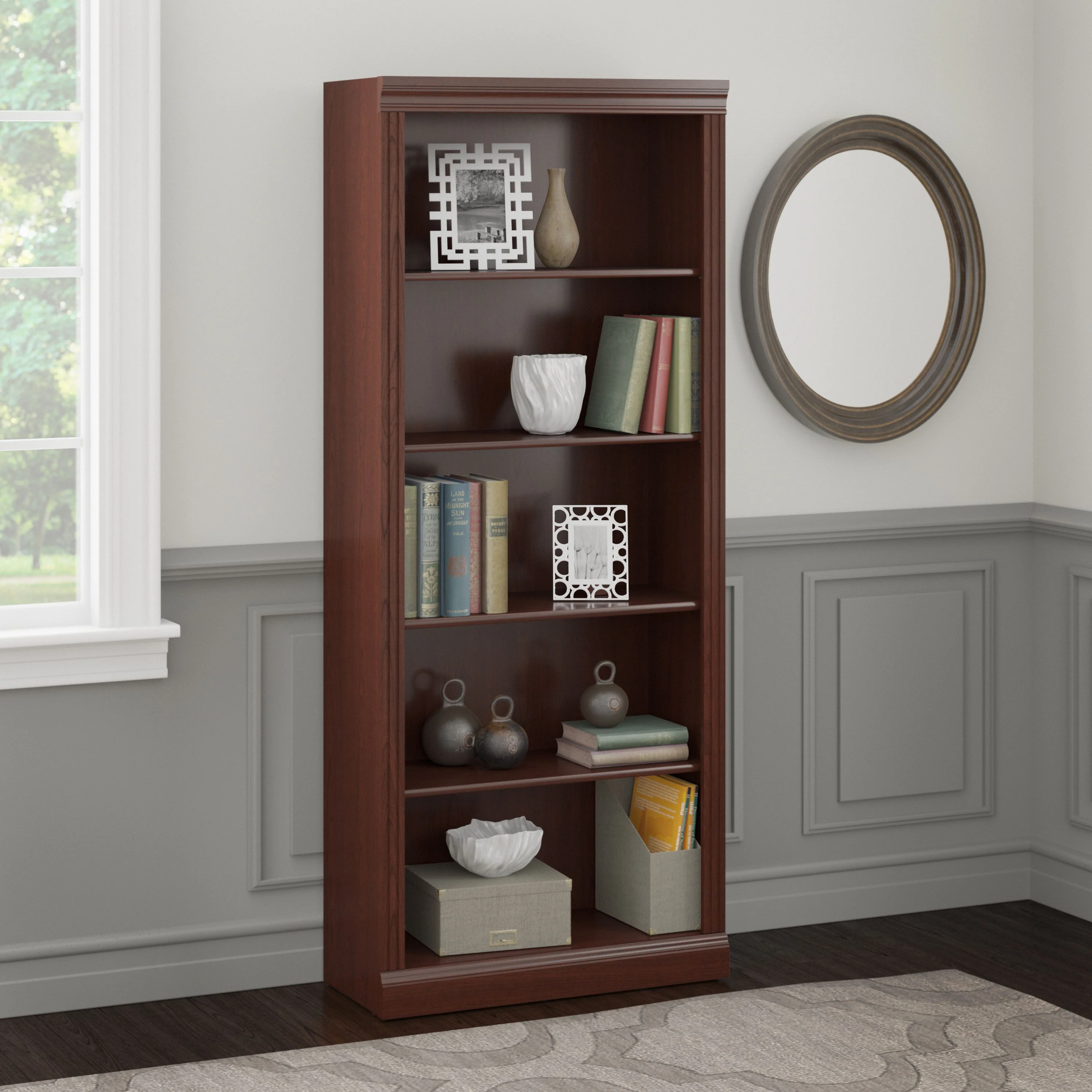 Saratoga Tall 5 Shelf Bookcase