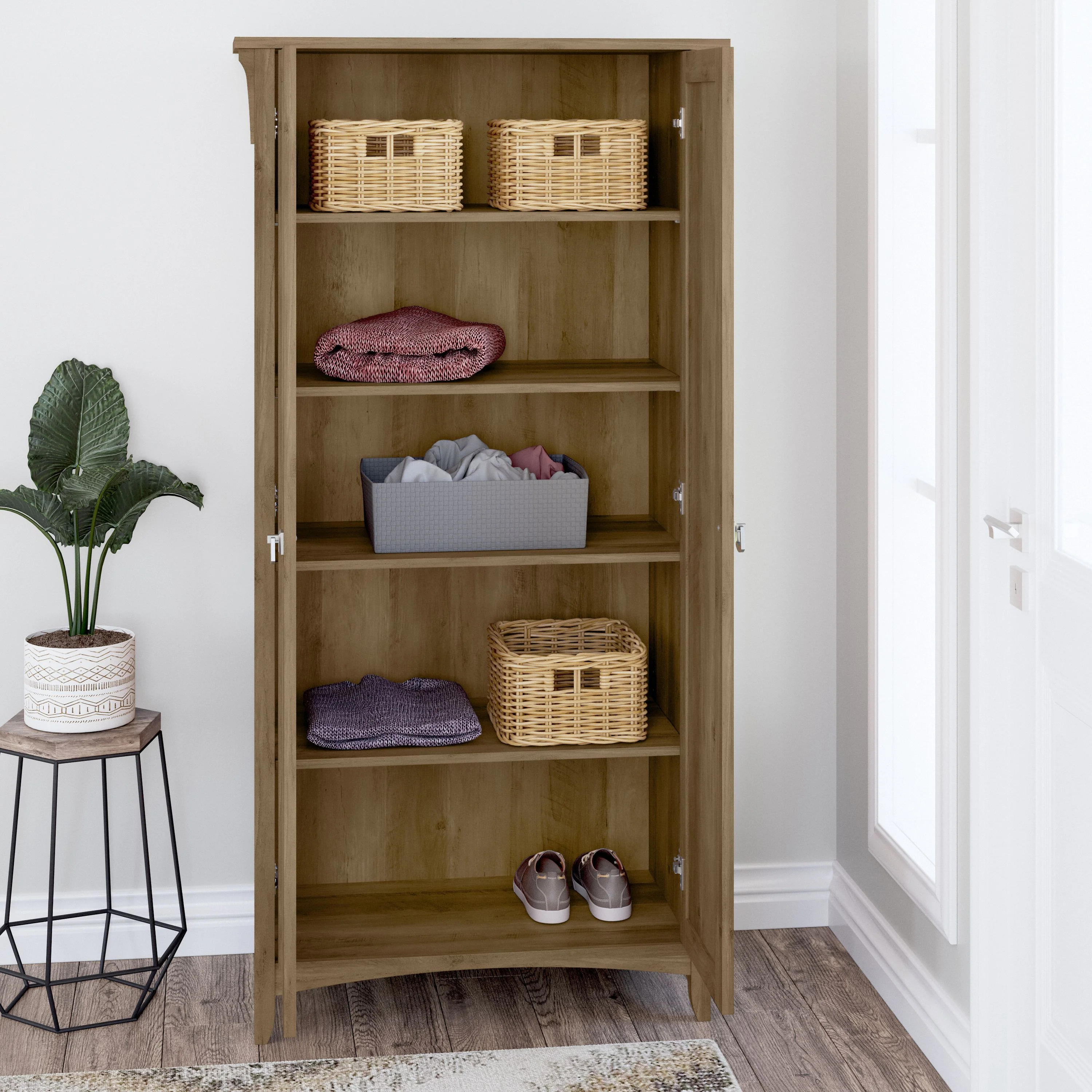 Salinas Tall Storage Cabinet with Doors