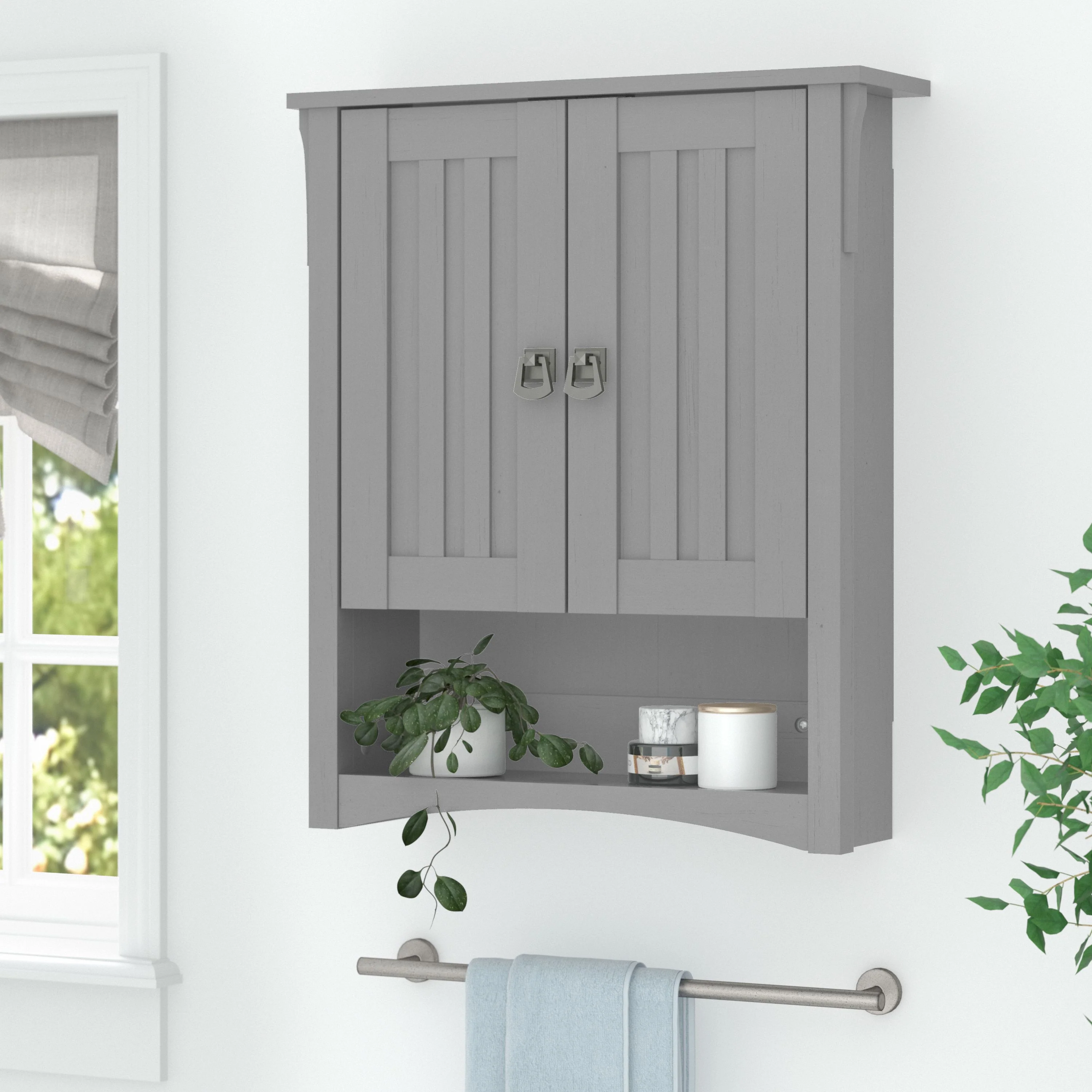 Salinas Bathroom Wall Cabinet with Doors