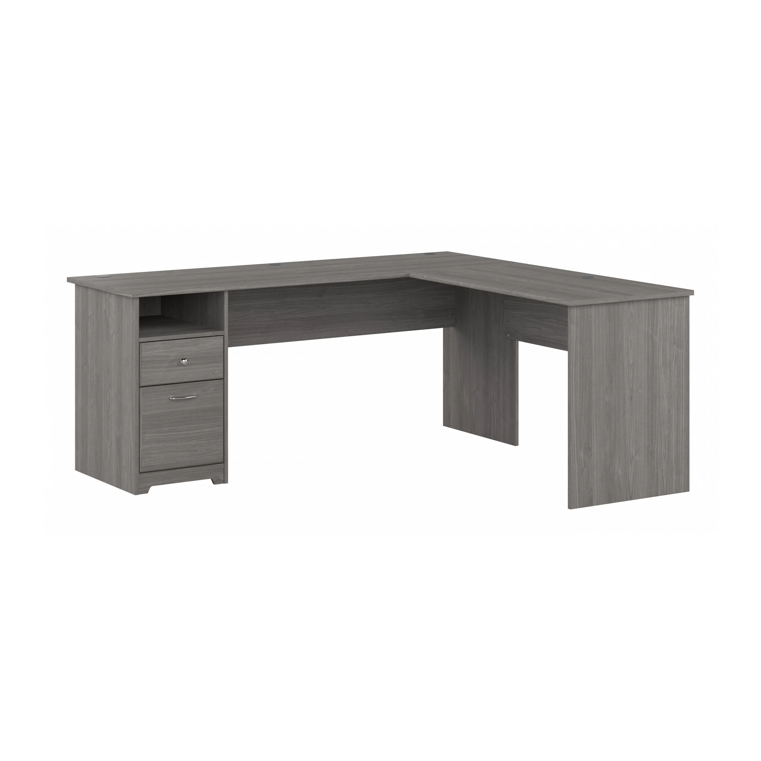 Cabot 72W L Shaped Computer Desk with Drawers