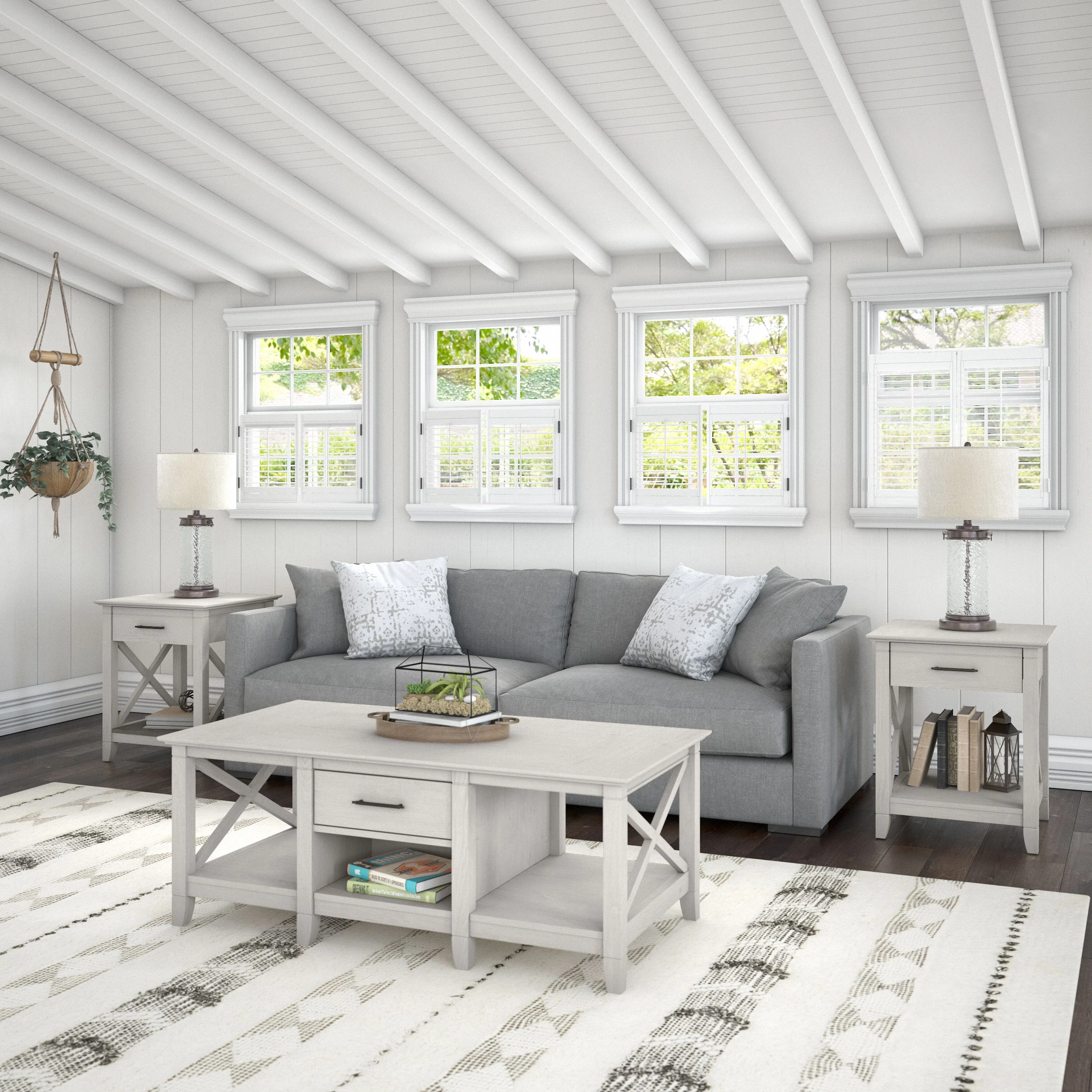 Key West Coffee Table with Set of 2 End Tables