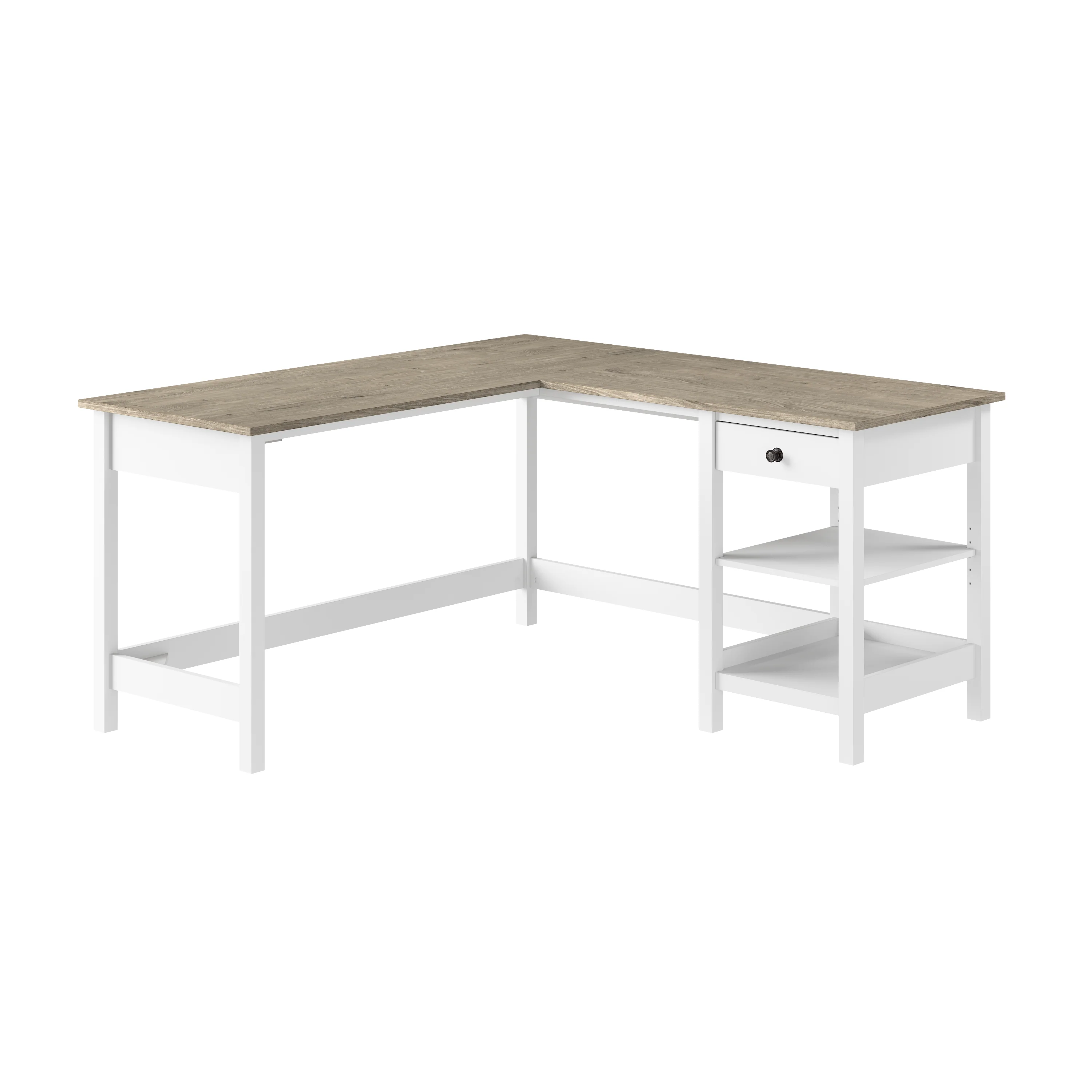 Mayfield 60W L Shaped Computer Desk with Storage