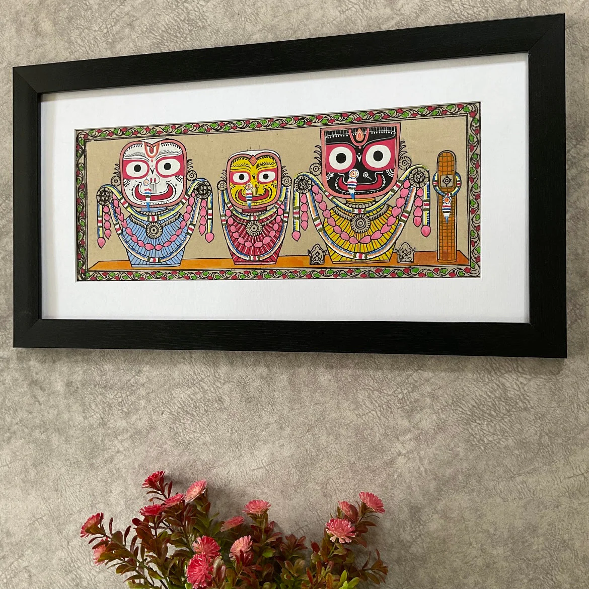 Lord Jagannath Pattachitra Painting - Handpainted Wall Decor