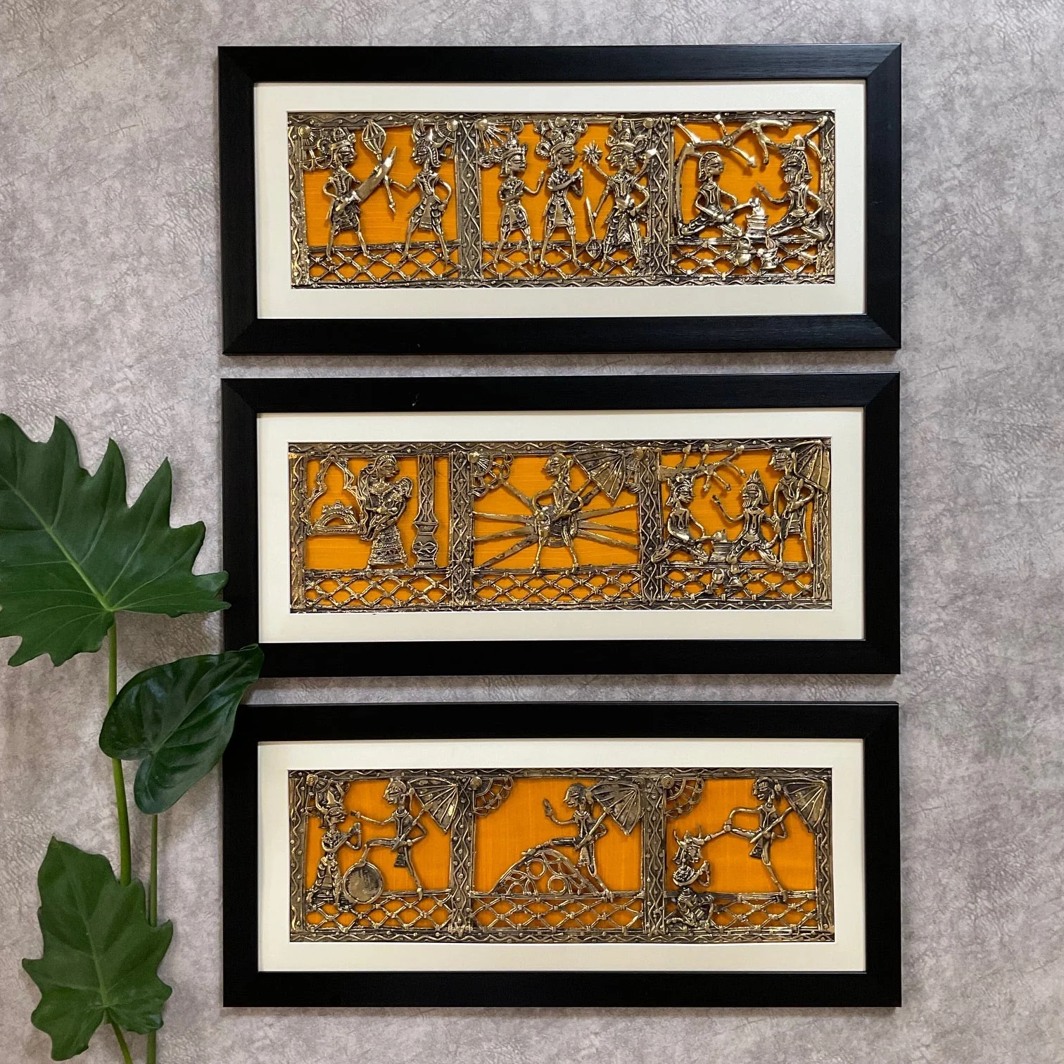 Lord Vishnu - Vamana Avtar Dhokra Divine Wall Hanging - Wall Decor - Home Decor