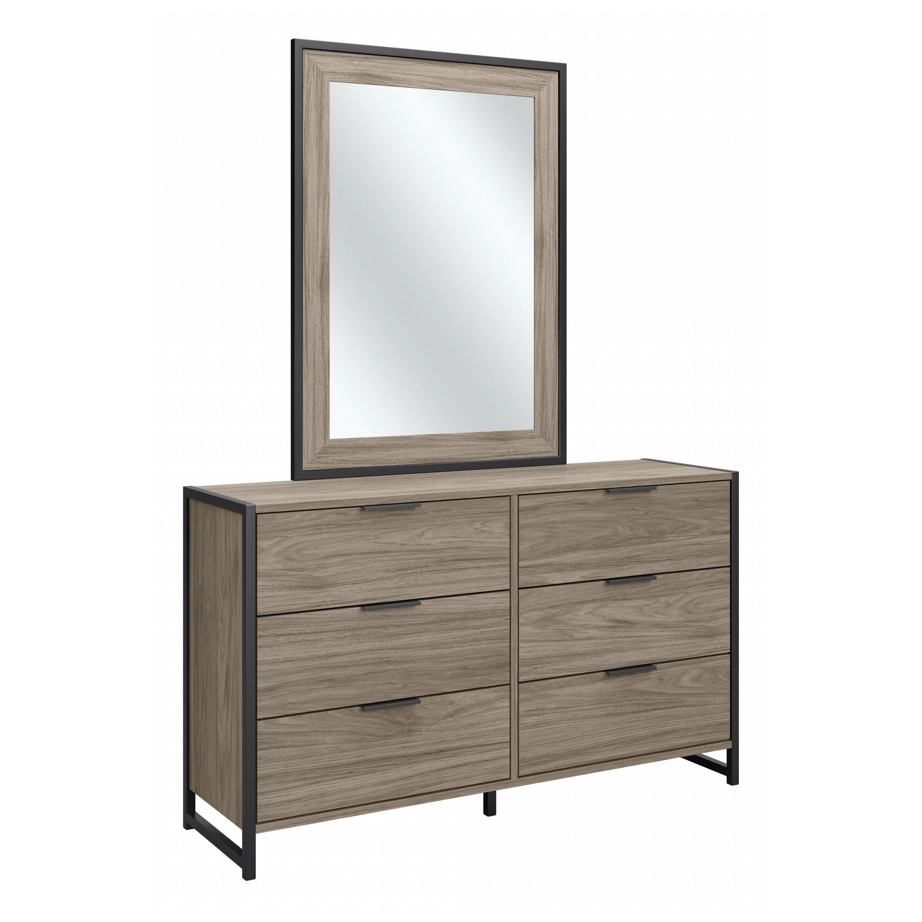Atria 6 Drawer Dresser with Mirror
