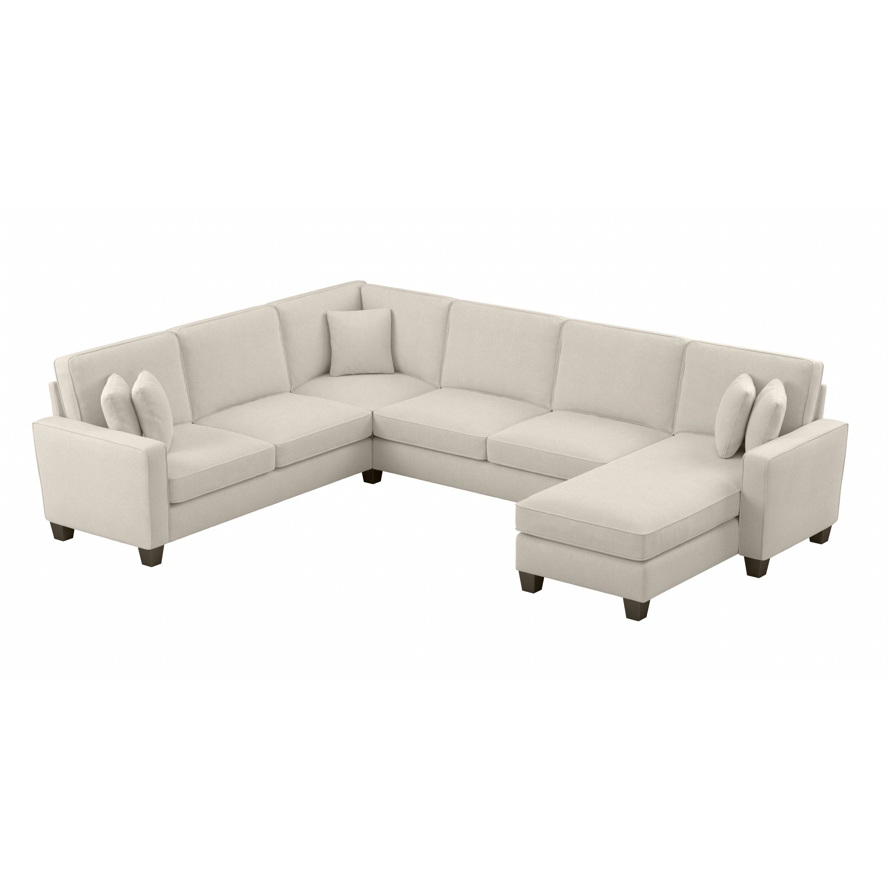 Stockton 128W U Shaped Sectional Couch with Reversible Chaise Lounge
