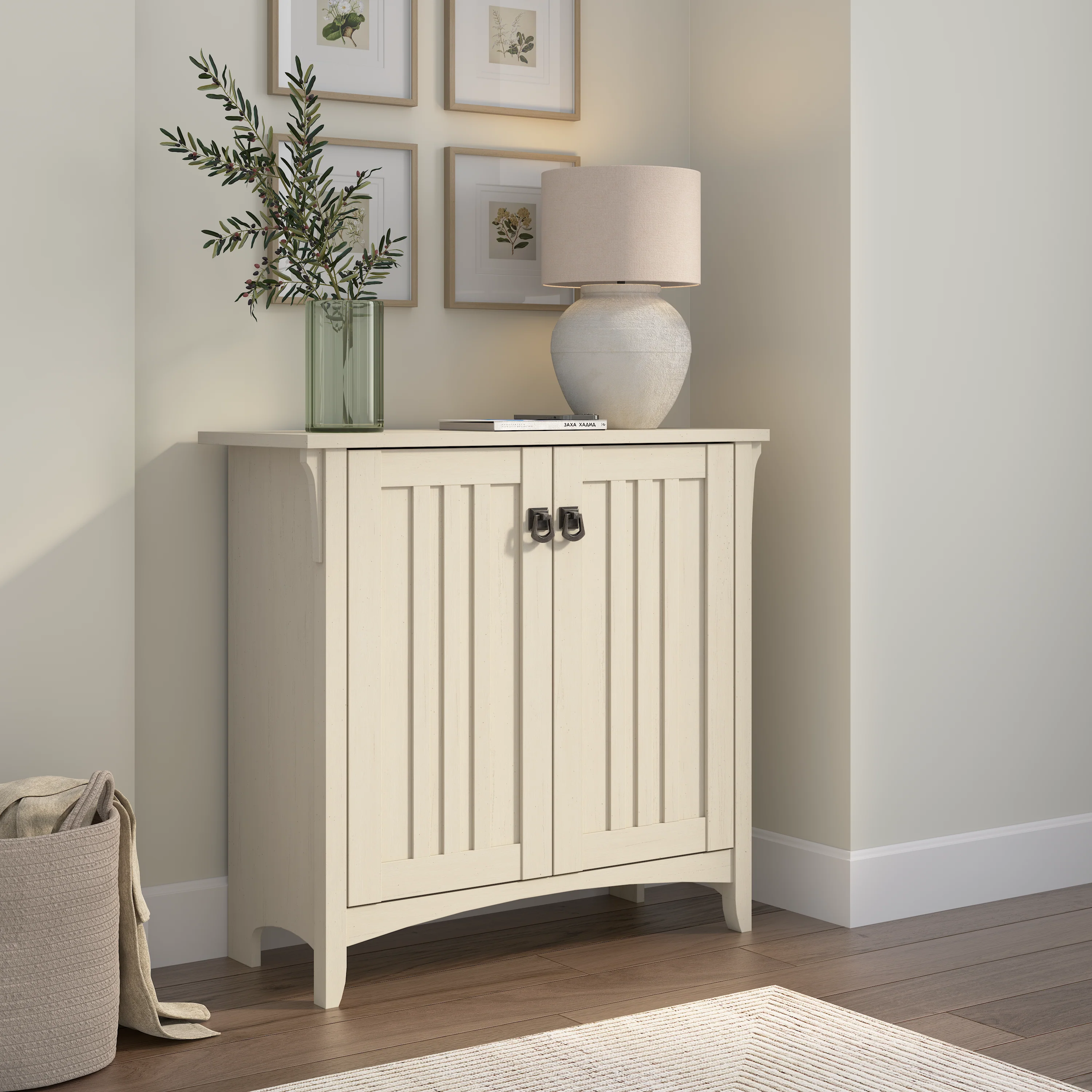 Salinas Small Storage Cabinet with Doors and Shelves