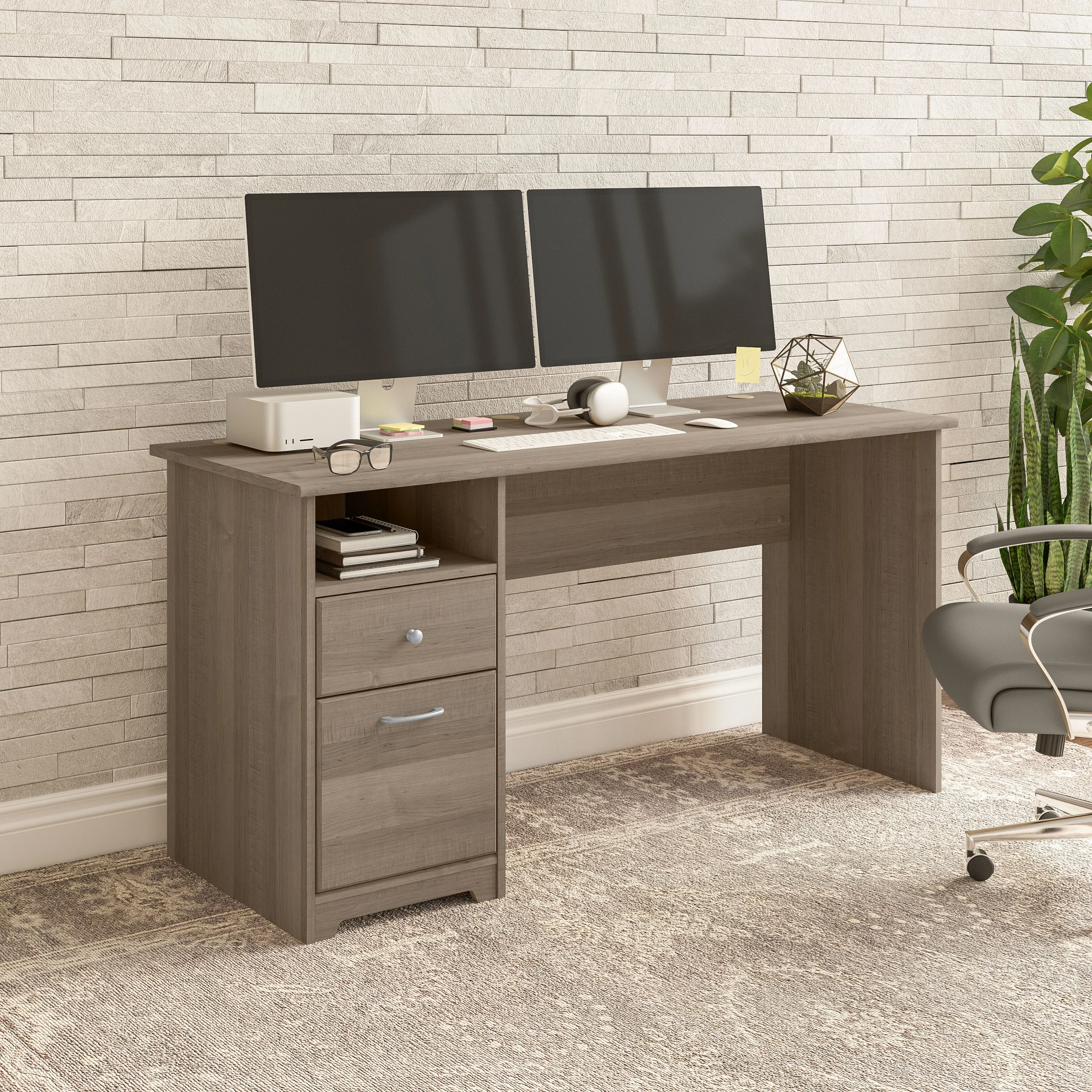 Cabot 60W Computer Desk with Drawers