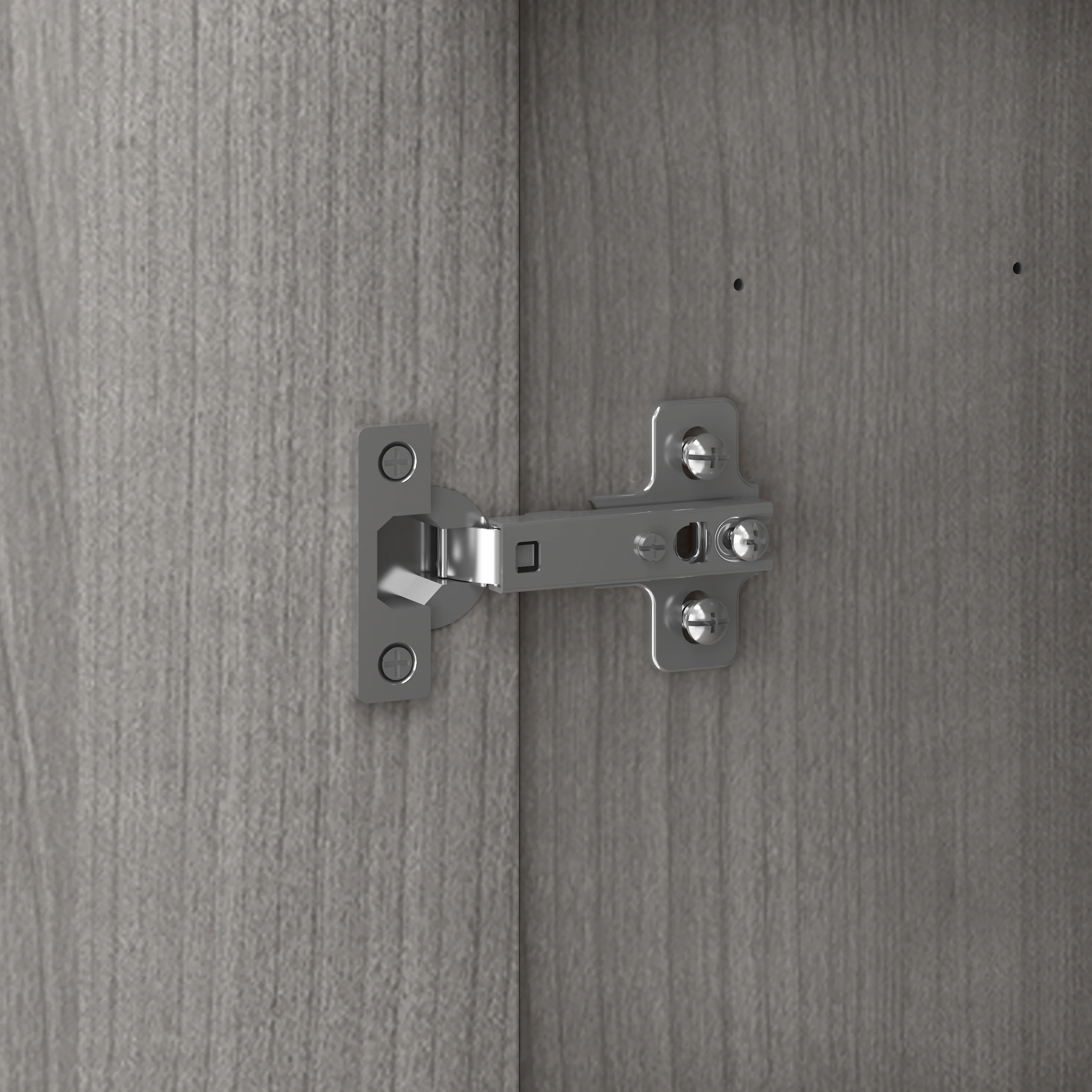 Somerset 72W 3 Position Sit to Stand L Shaped Desk with Hutch and Bookcase