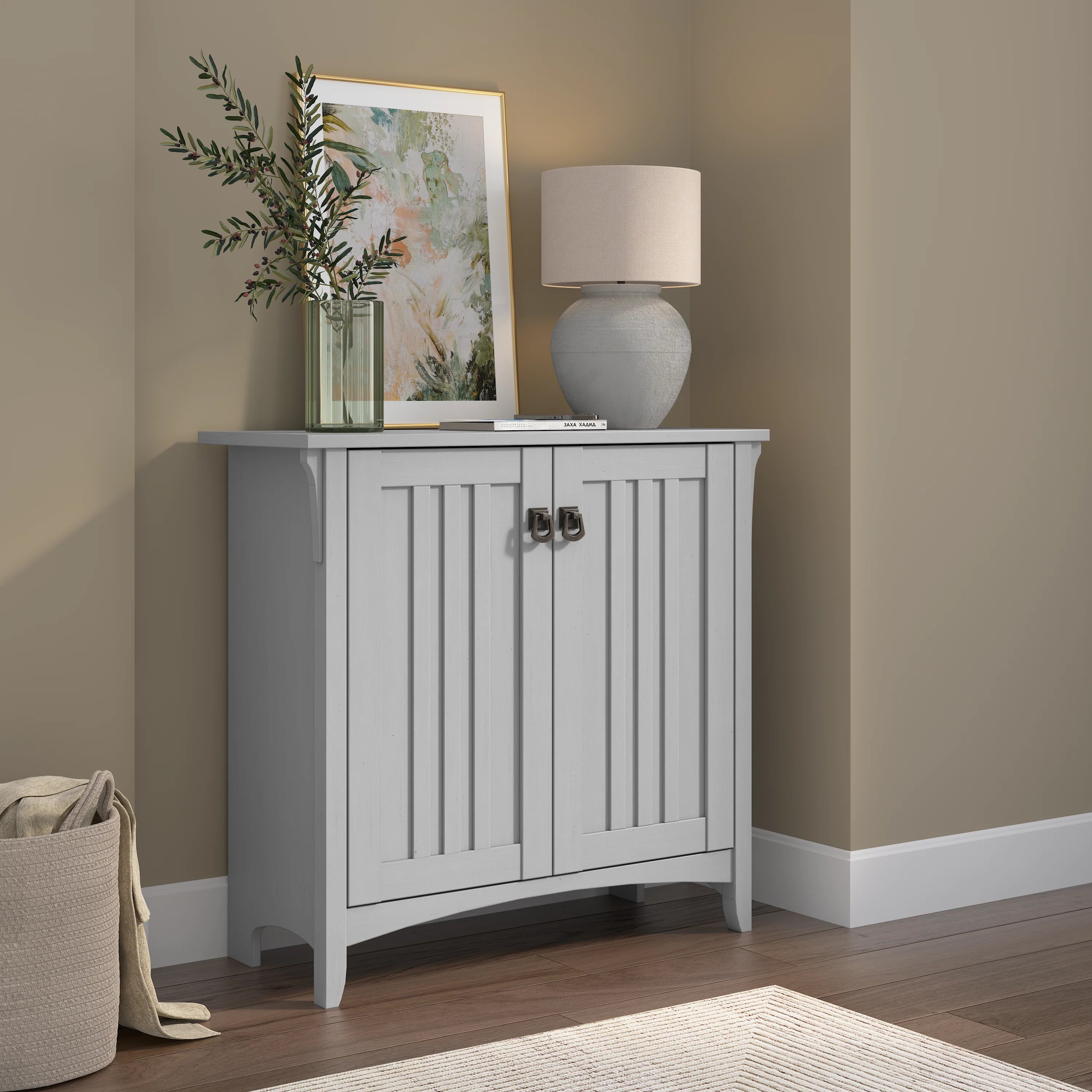 Salinas Small Storage Cabinet with Doors and Shelves