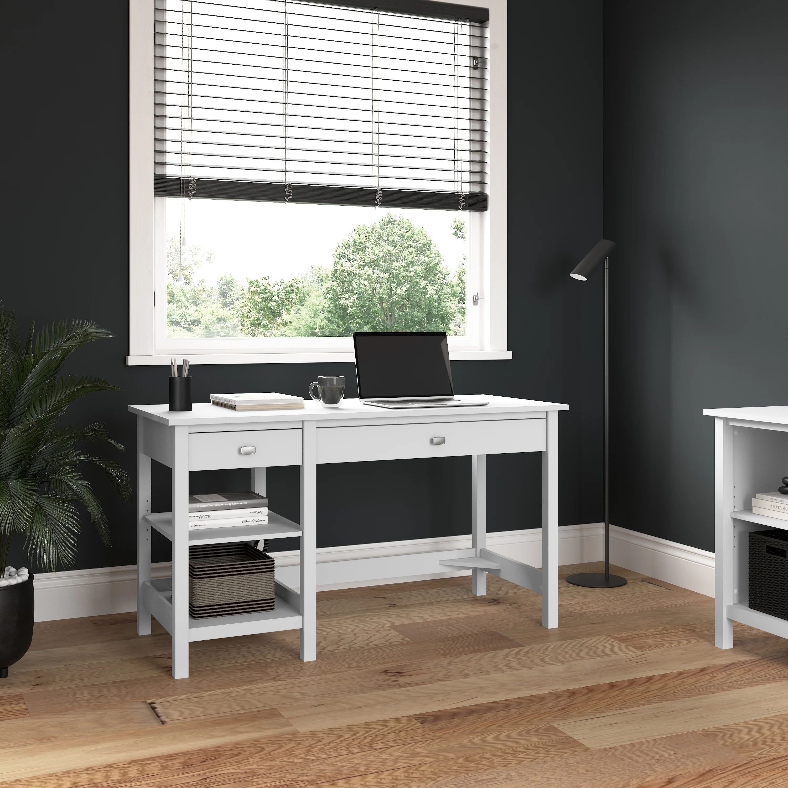 Broadview 54W Computer Desk with Shelves