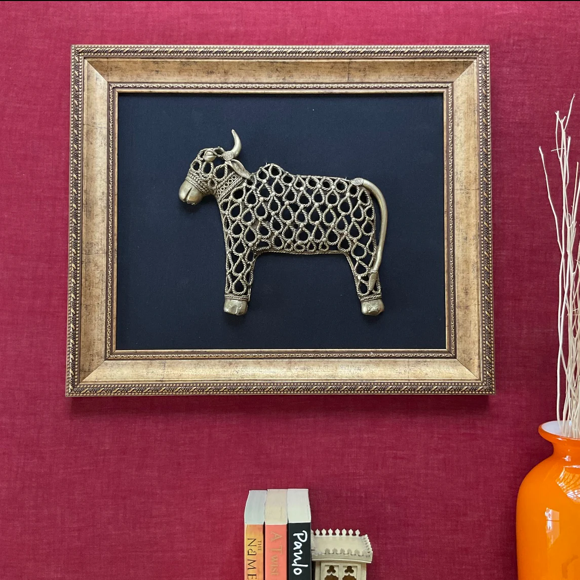 Dhokra Cow Wall Decor