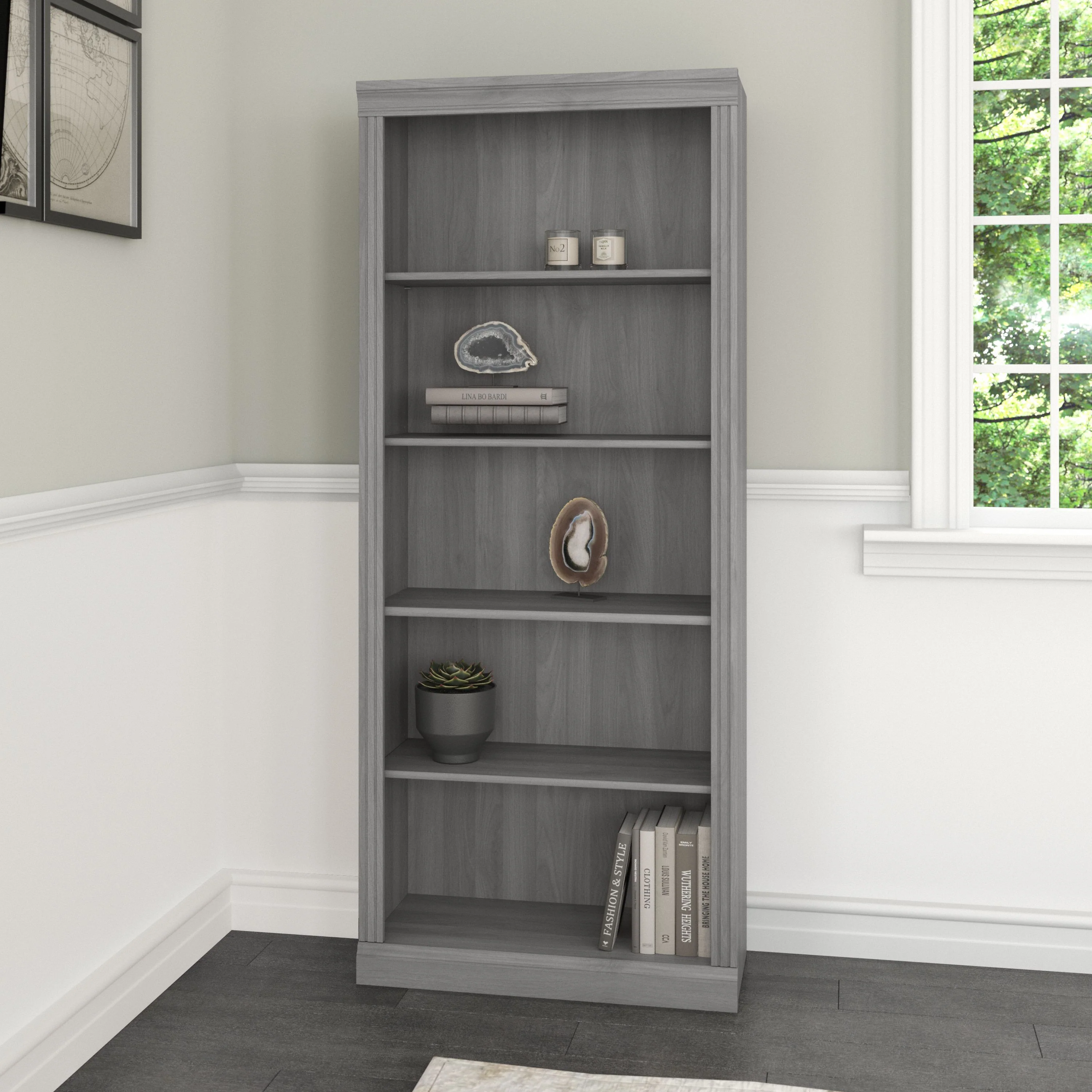 Saratoga Tall 5 Shelf Bookcase