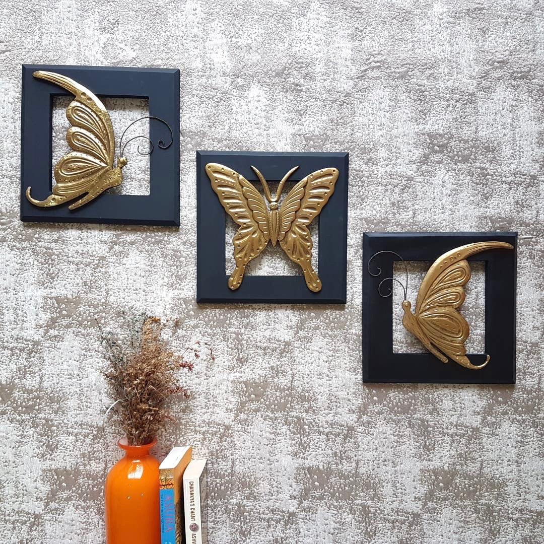 Butterfly Wall Hanging (Set of 3)