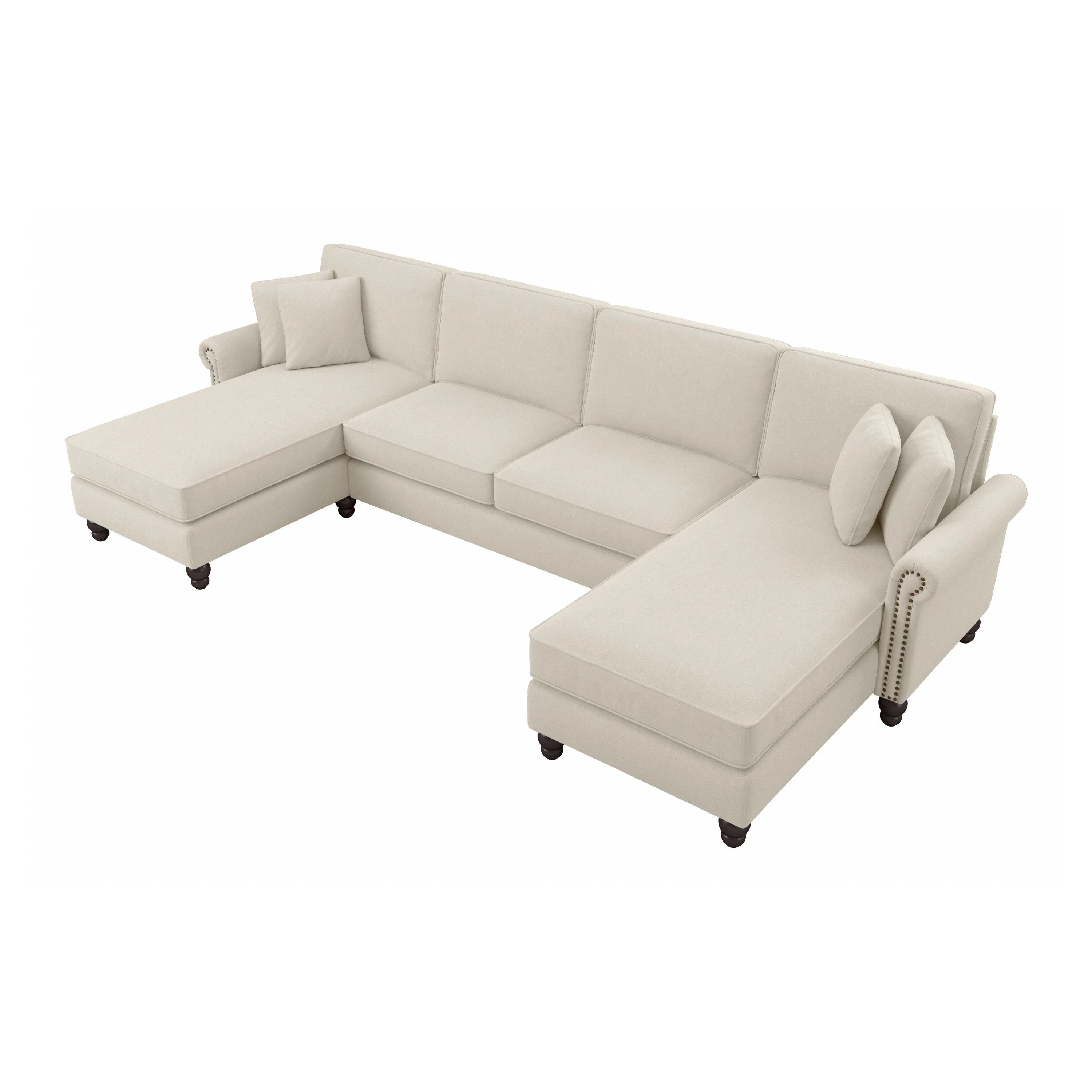 Coventry 131W Sectional Couch with Double Chaise Lounge