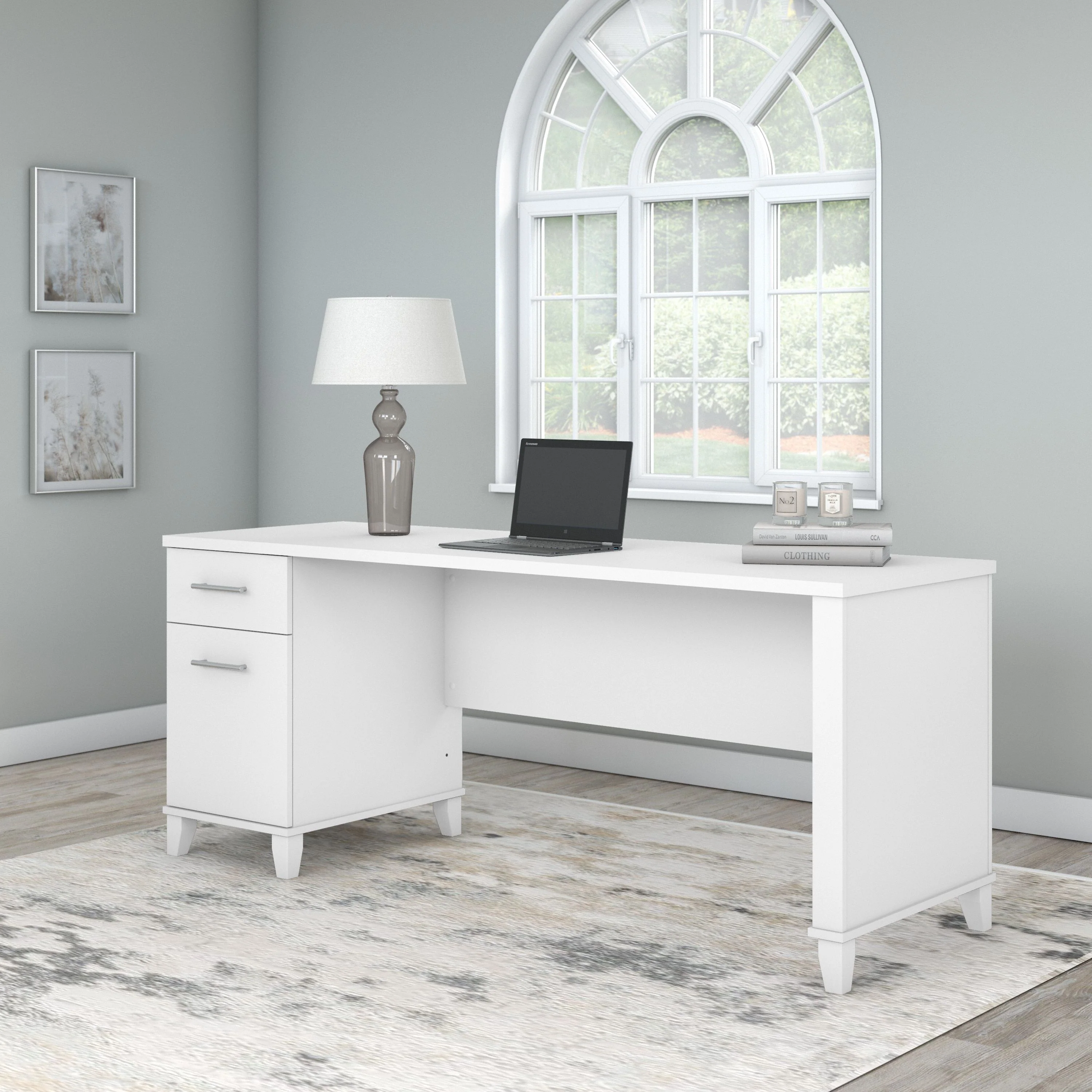 Somerset 72W Office Desk with Drawers