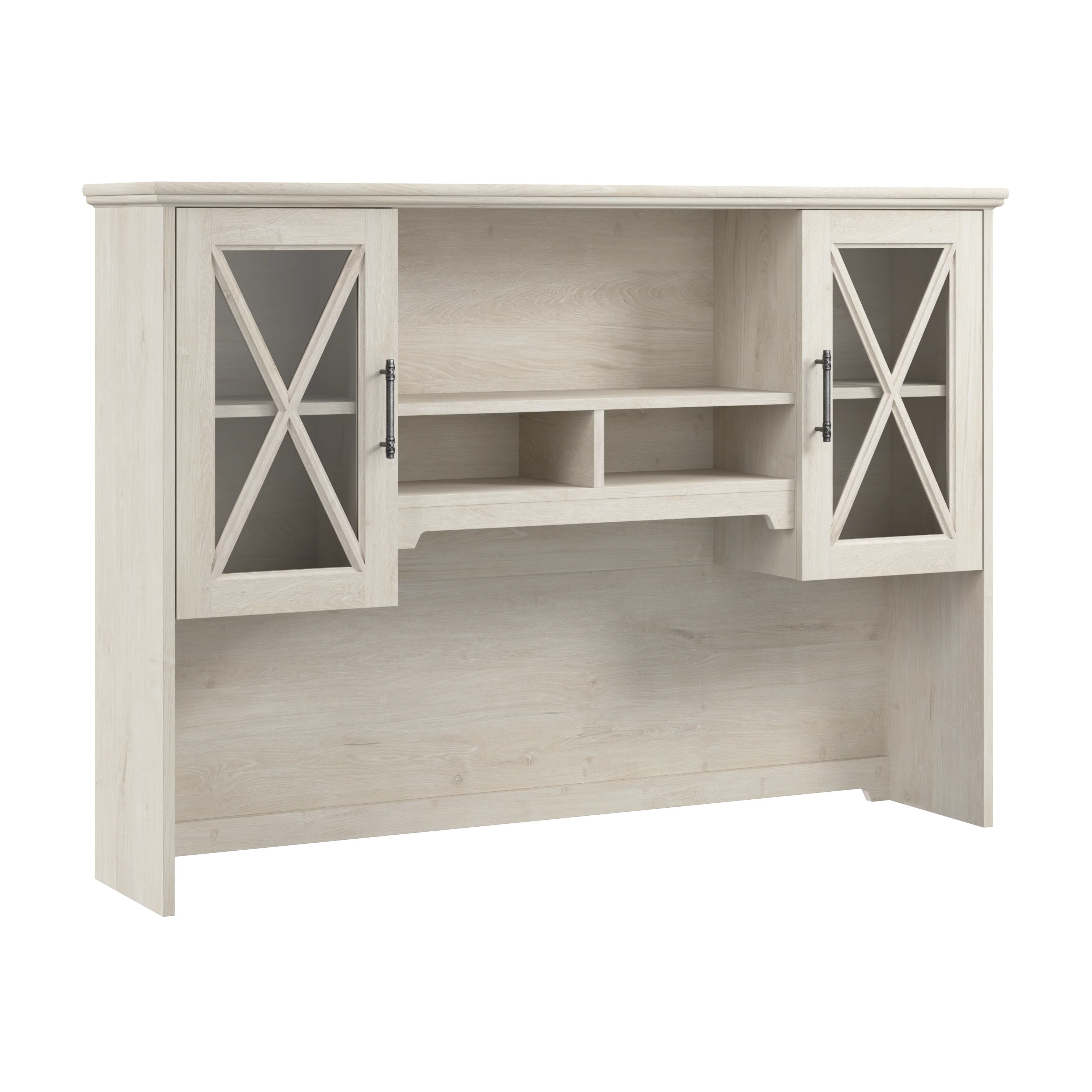 Lennox 60W Farmhouse Hutch for Desk and Buffet Cabinet