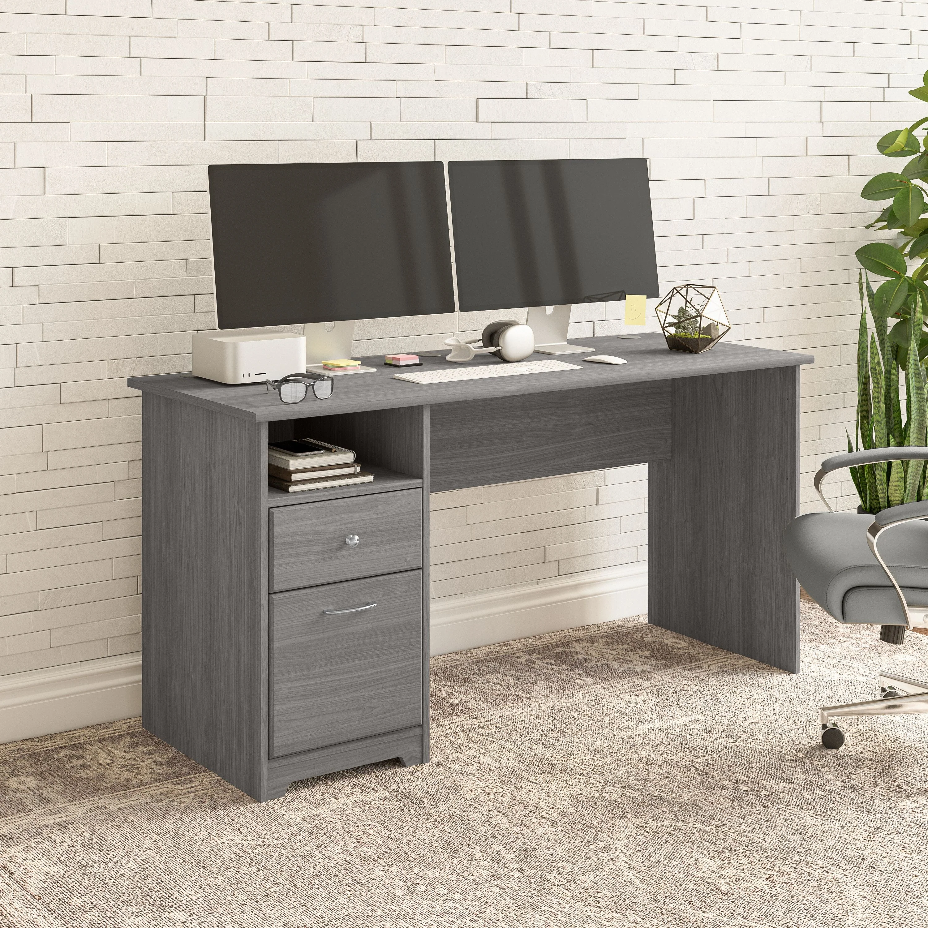 Cabot 60W Computer Desk with Drawers