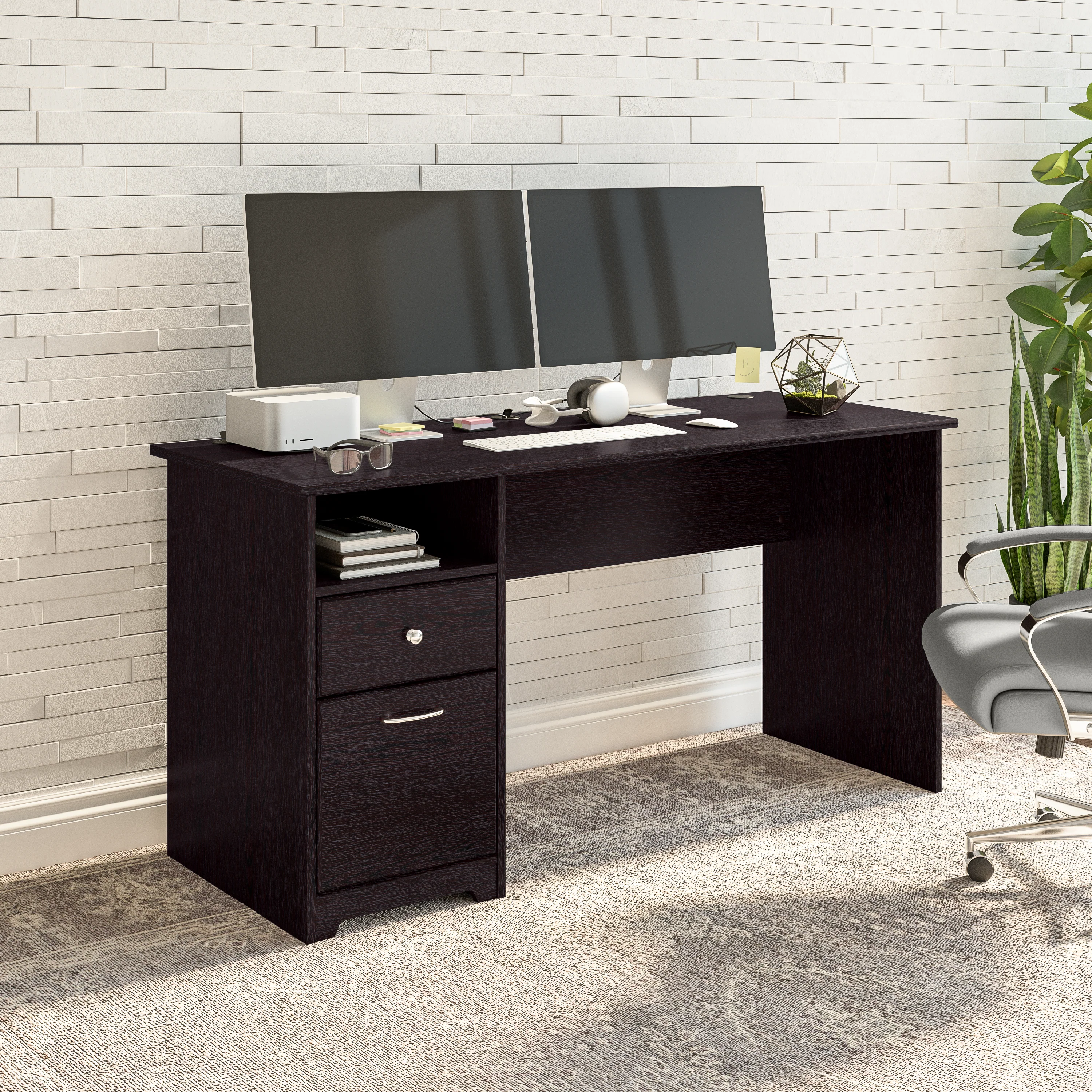 Cabot 60W Computer Desk with Drawers