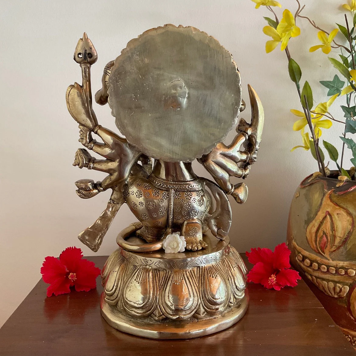 12.5 Inches Lord Hanuman Punchmukhi Idol - Decorative Home Decor