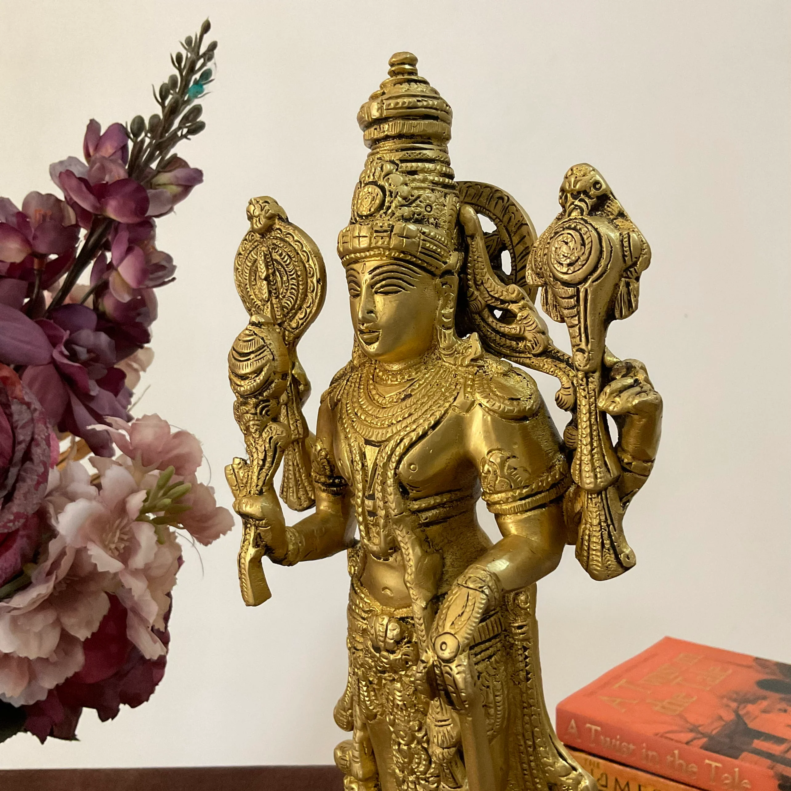 Satyanarayan Brass Idol, Lord Vishnu Pooja Murti