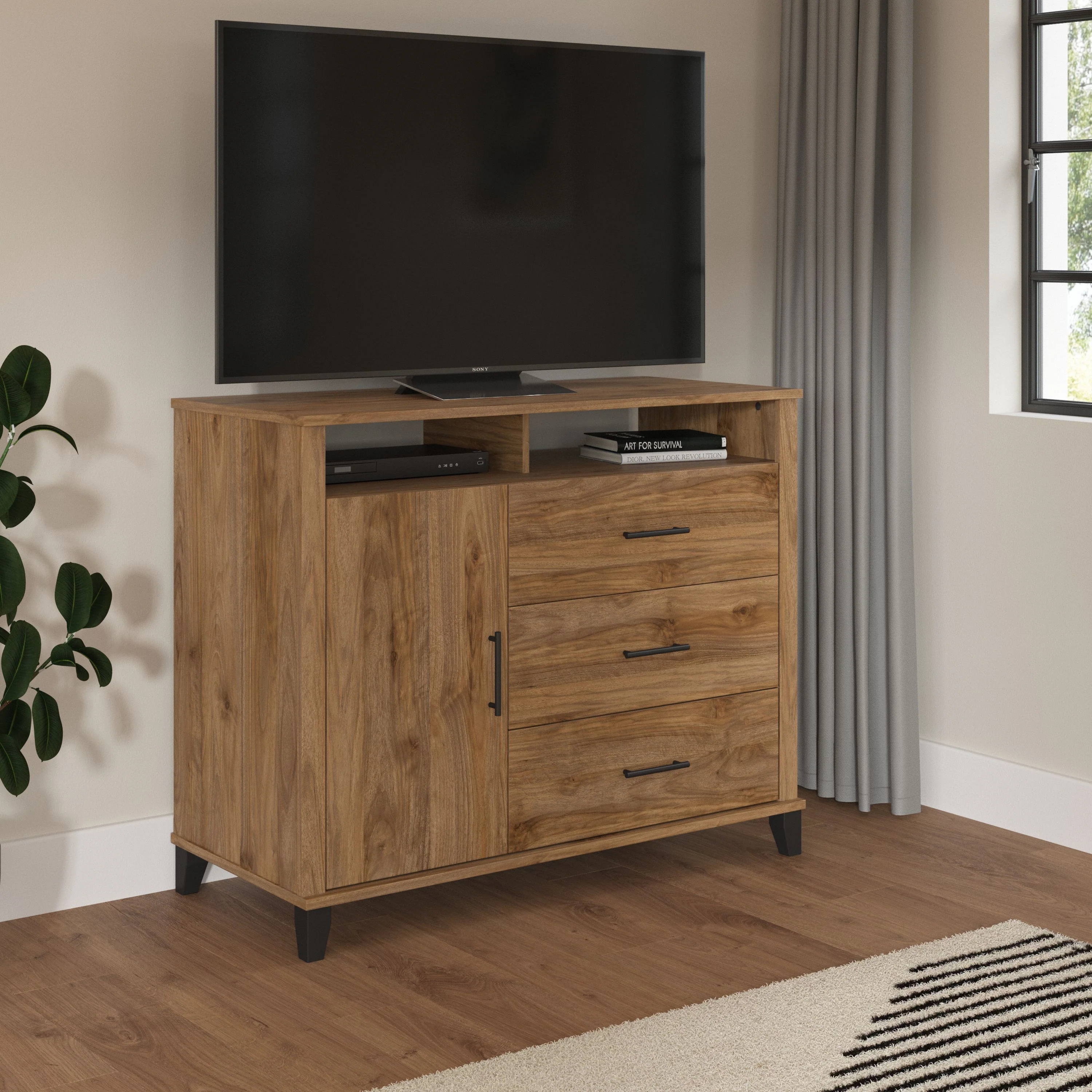 Somerset 3 Drawer Dresser and Bedroom TV Stand